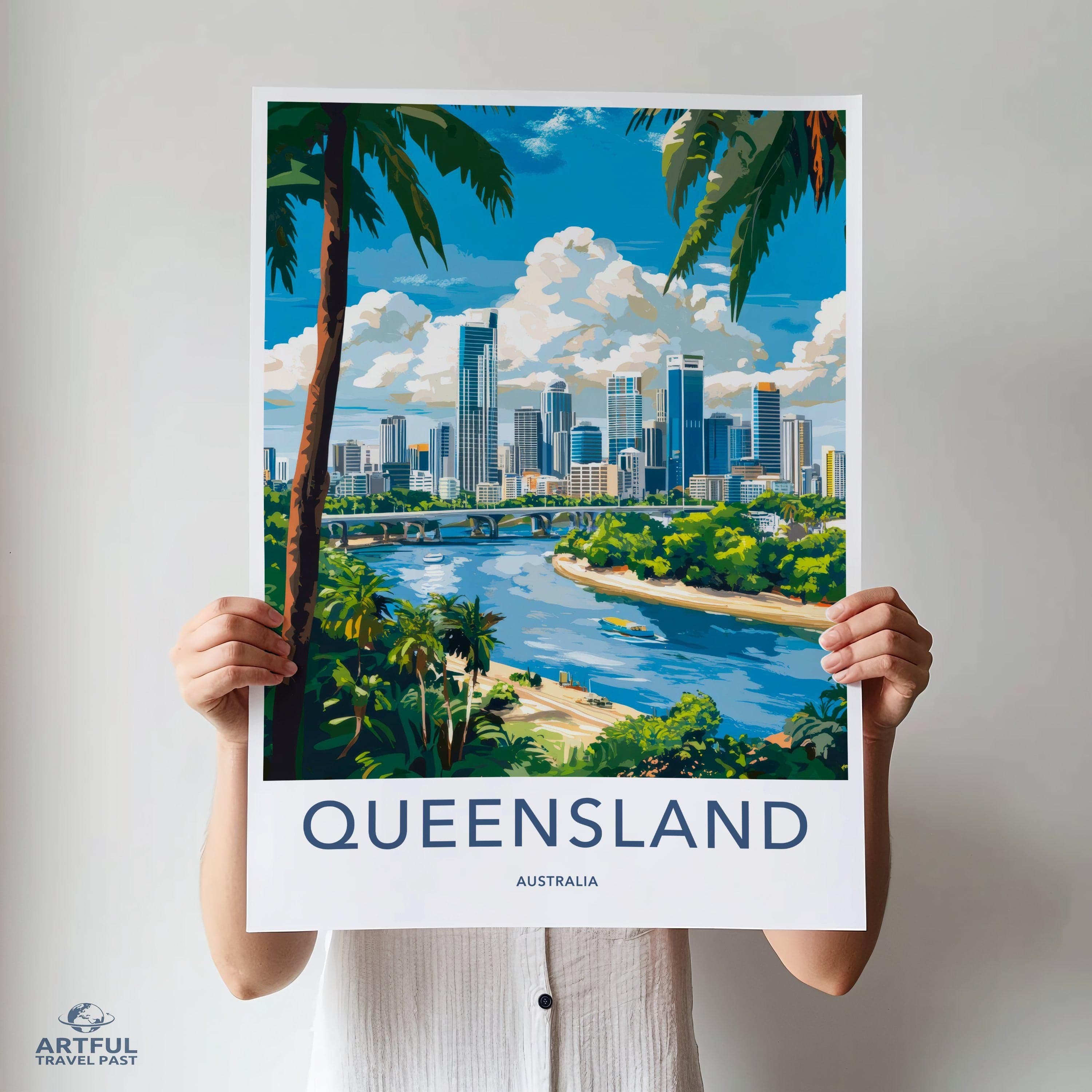 Queensland Poster - Australia Wall Art