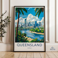 Queensland Poster - Australia Wall Art
