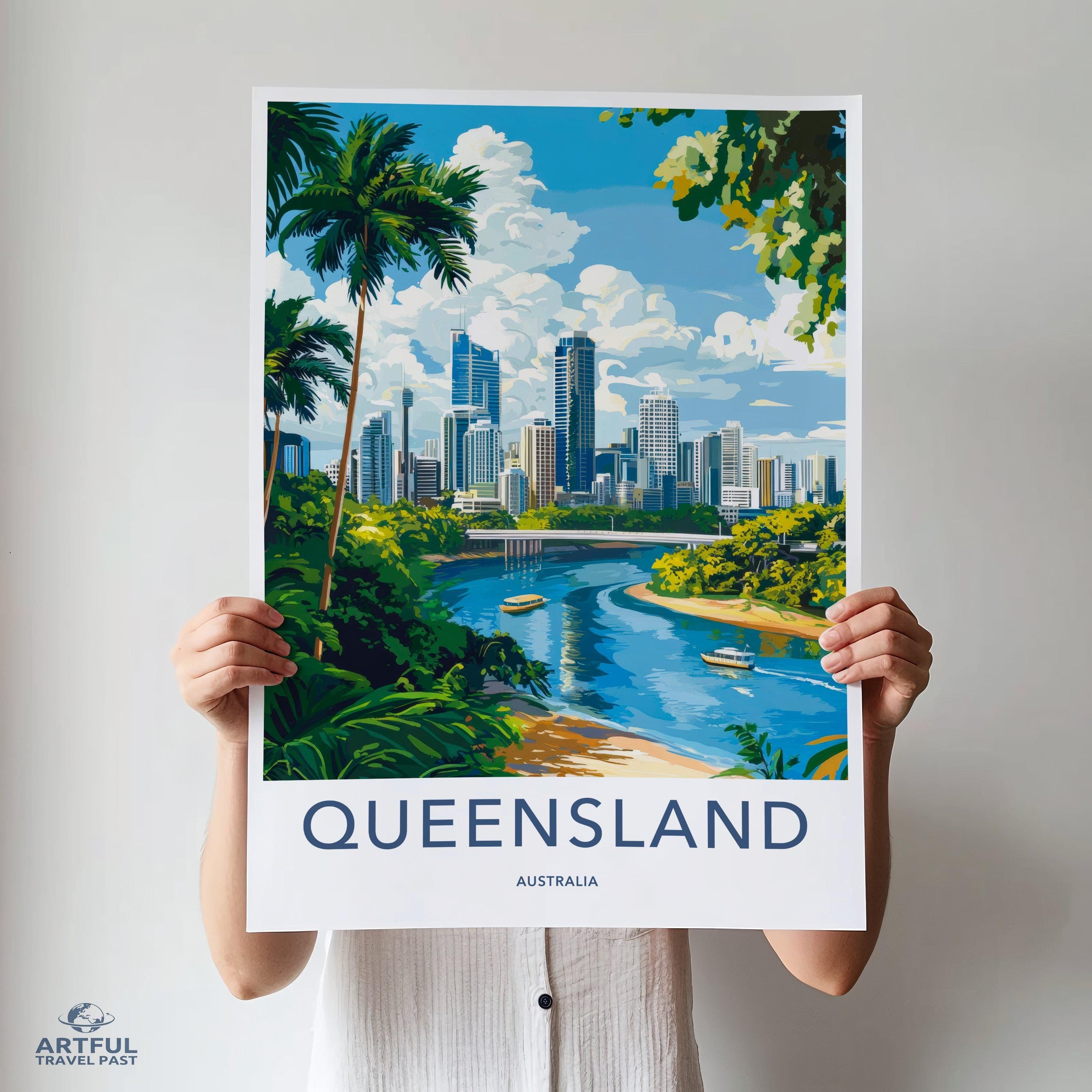 Queensland Poster - Australia Wall Art