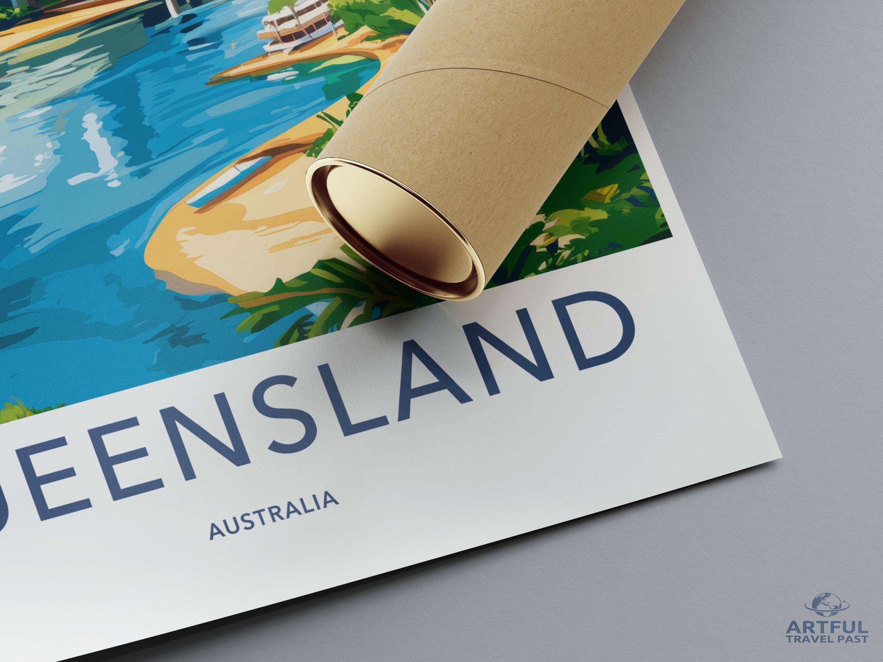 Queensland Poster - Australia Wall Art