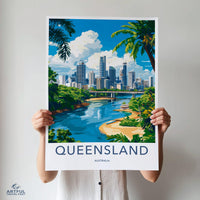 Queensland Poster - Australia Wall Art
