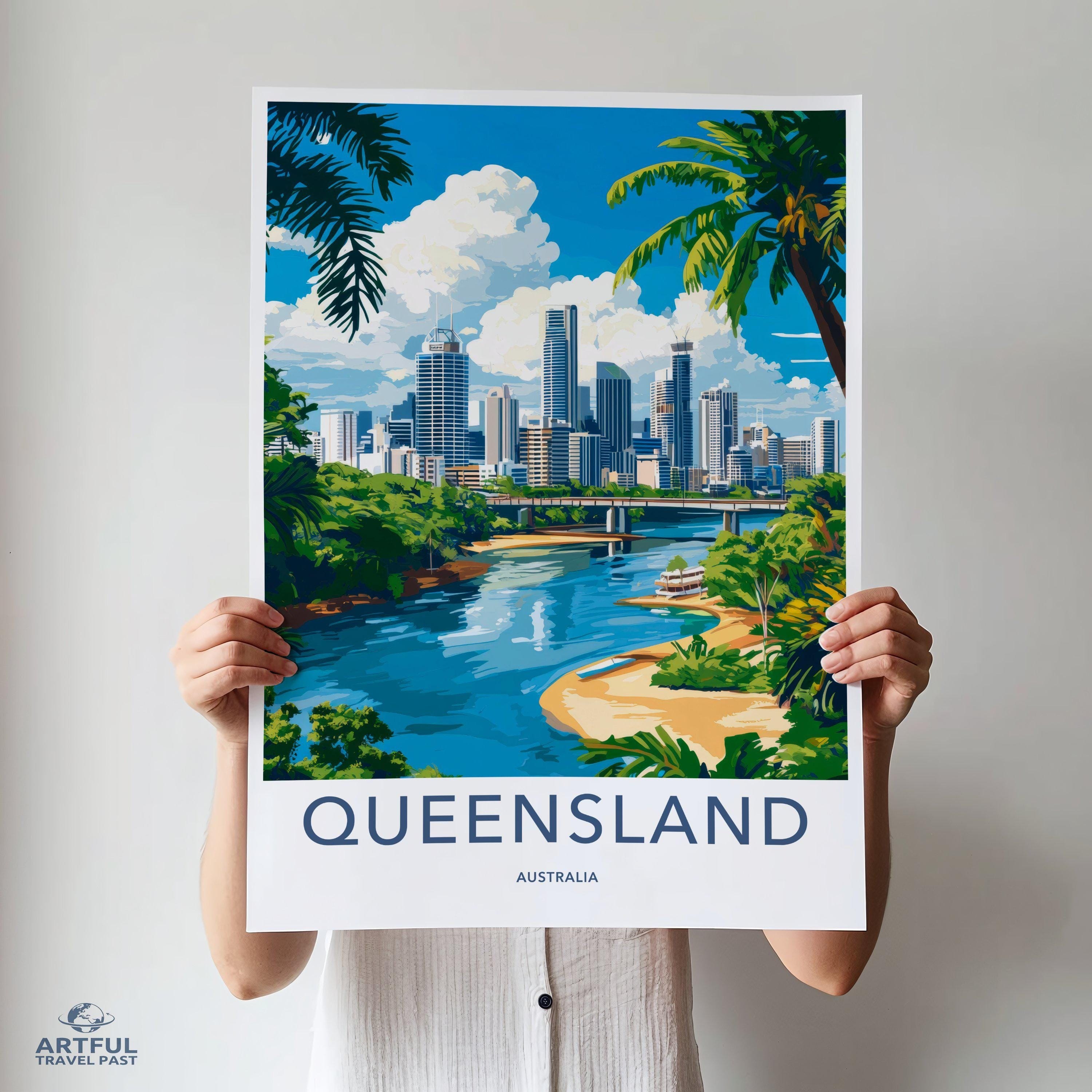 Queensland Poster - Australia Wall Art