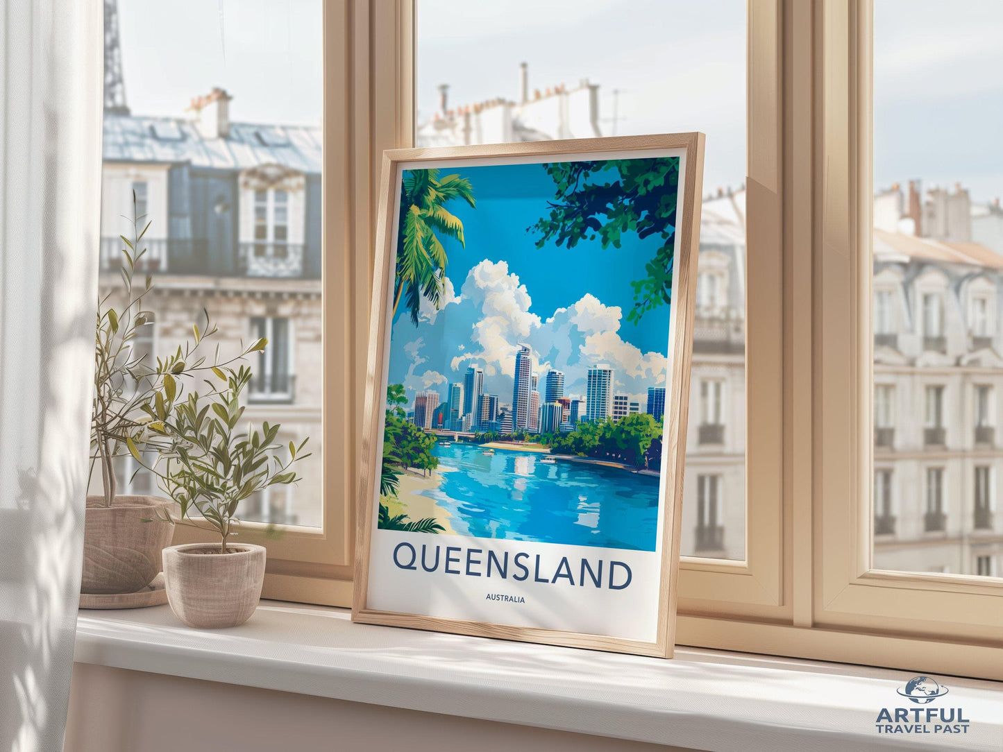 Queensland Poster | Australia Wall Art | Australia Decor