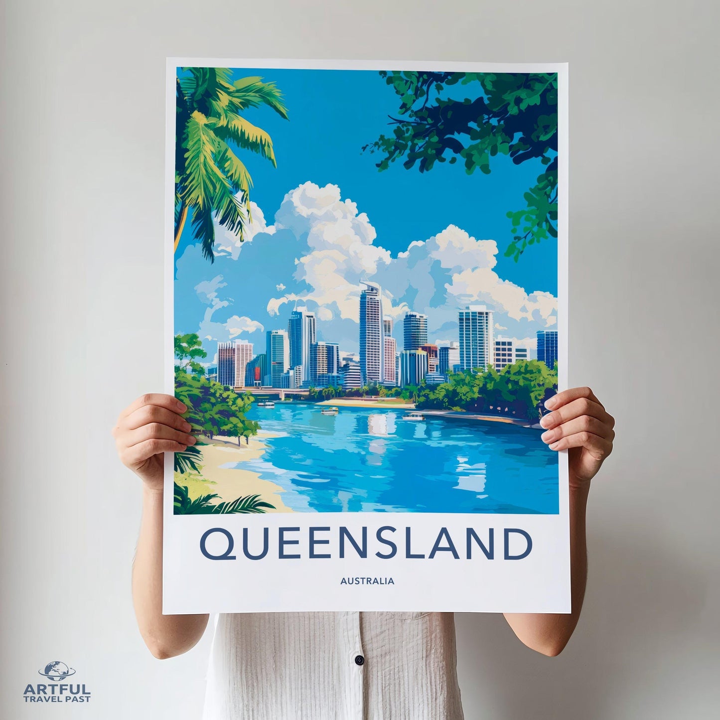 Queensland Poster | Australia Wall Art | Australia Decor