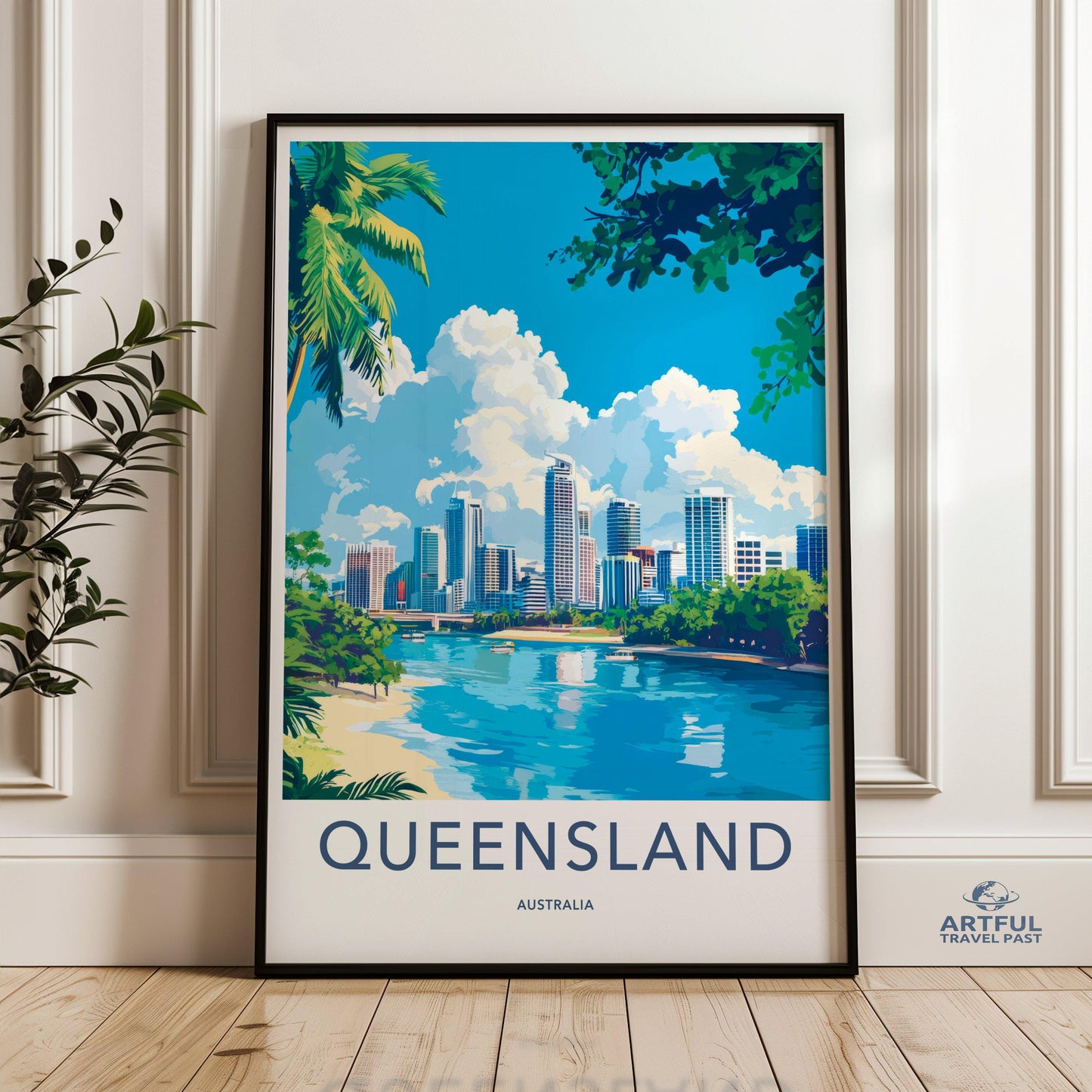 Queensland Poster | Australia Wall Art | Australia Decor