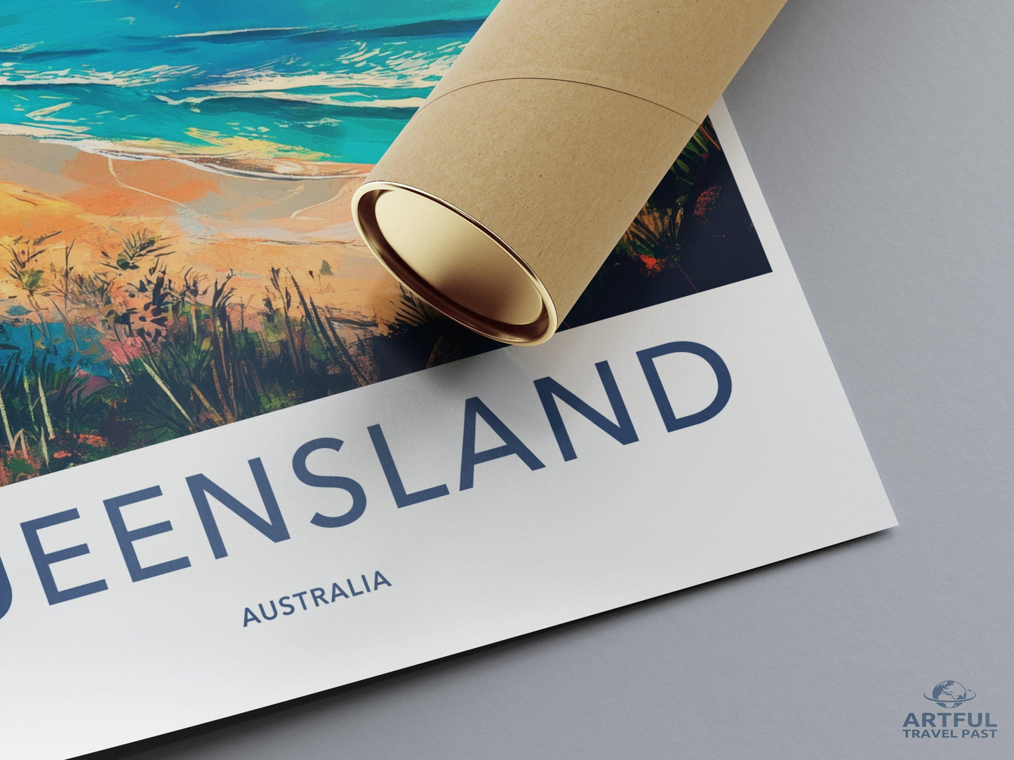 Queensland Poster | Australia Wall Art | Oceania Decor