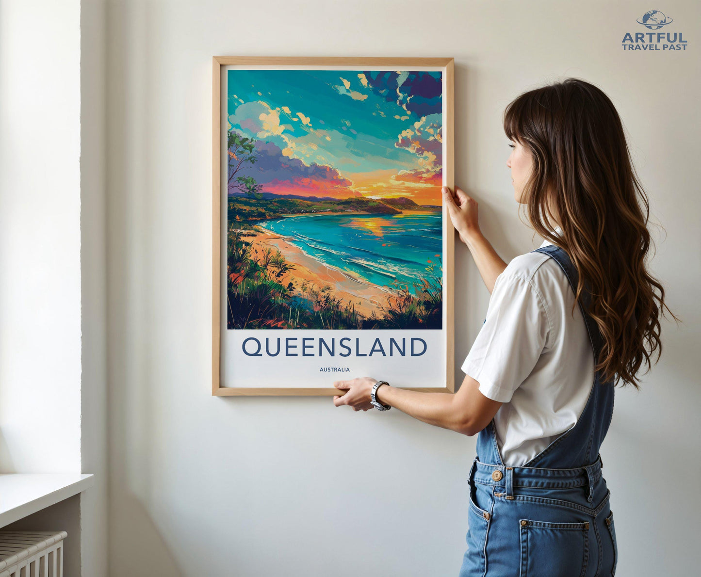 Queensland Poster | Australia Wall Art | Oceania Decor