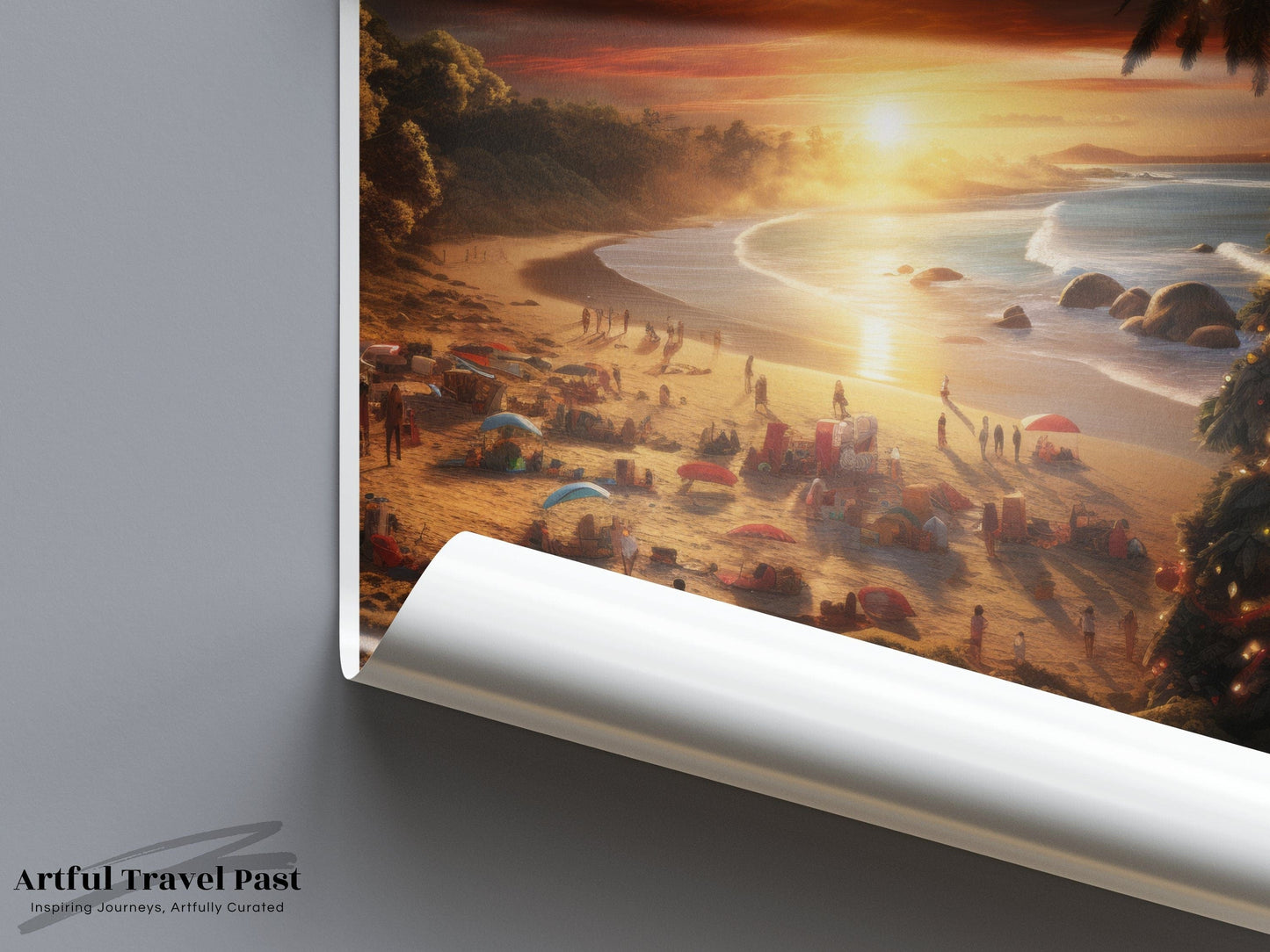 Queensland Poster | Tropical Christmas | Australia Wall Art