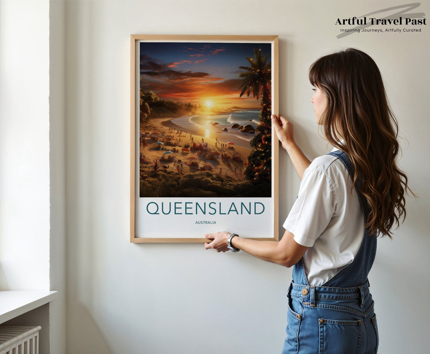 Queensland Poster | Tropical Christmas | Australia Wall Art