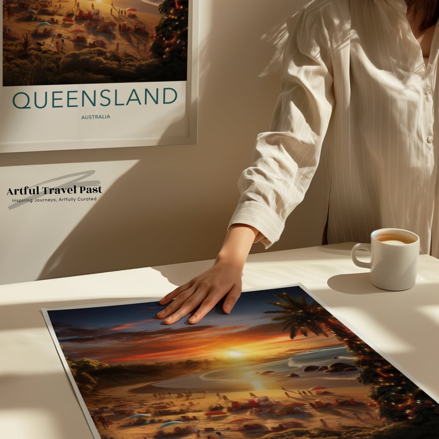 Queensland Poster | Tropical Christmas | Australia Wall Art