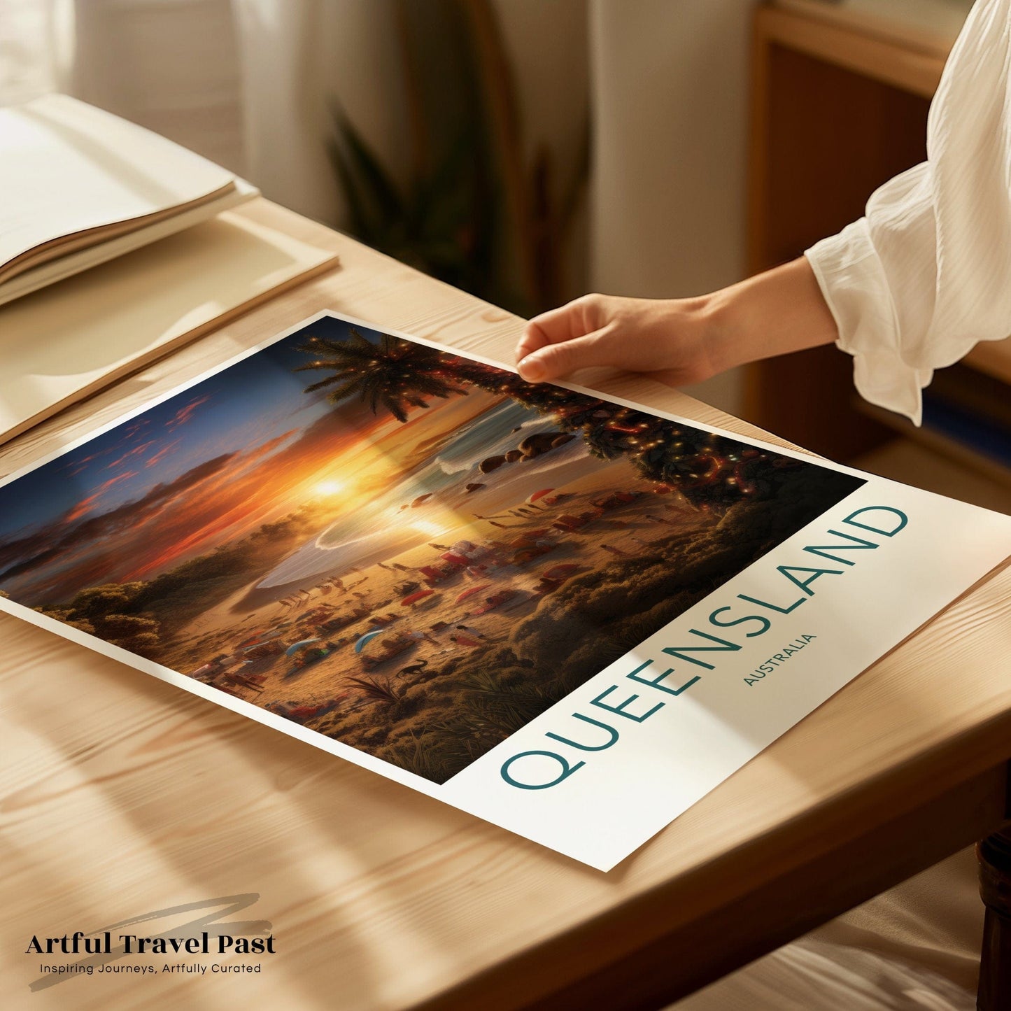 Queensland Poster | Tropical Christmas | Australia Wall Art