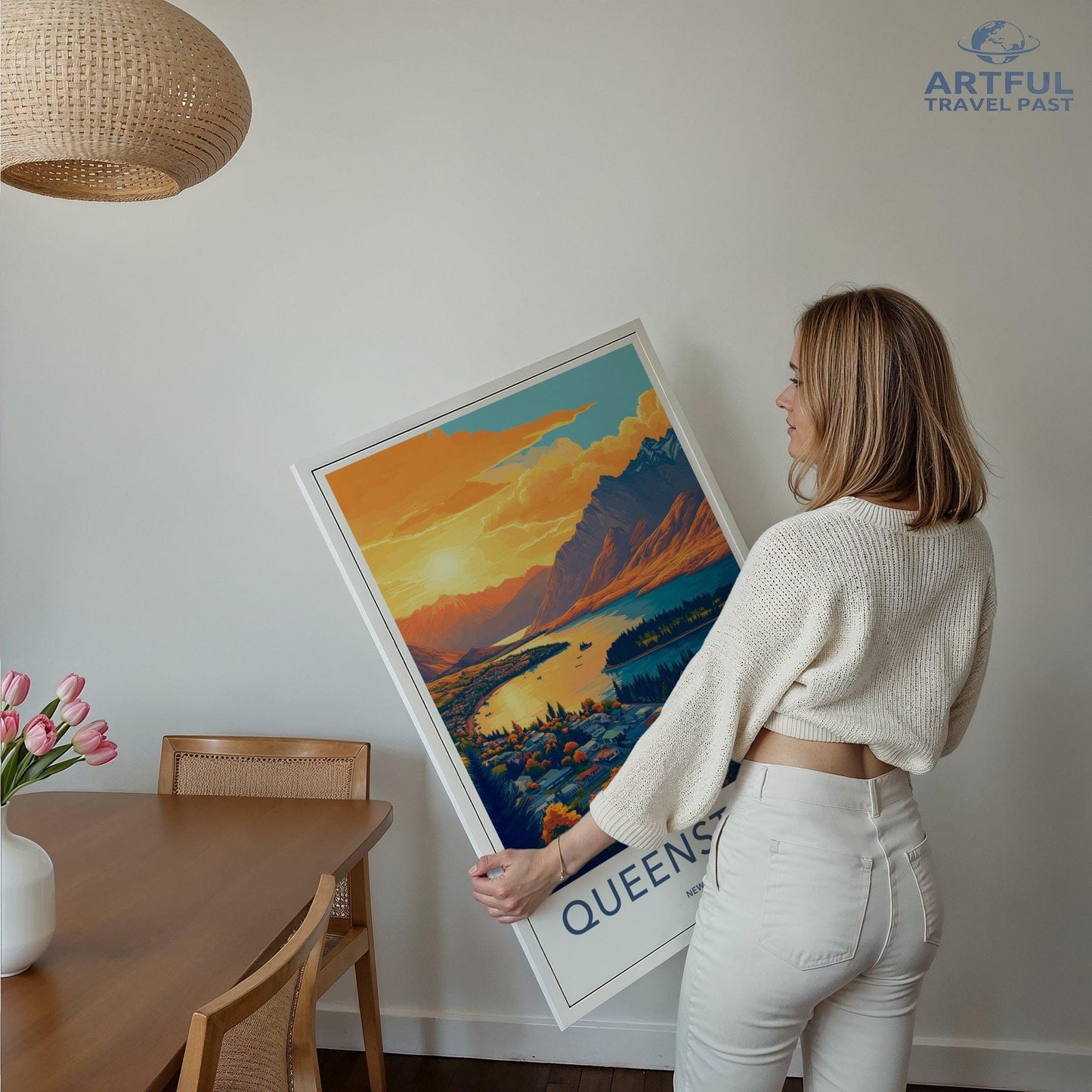 Queenstown Poster - New Zealand Wall Art