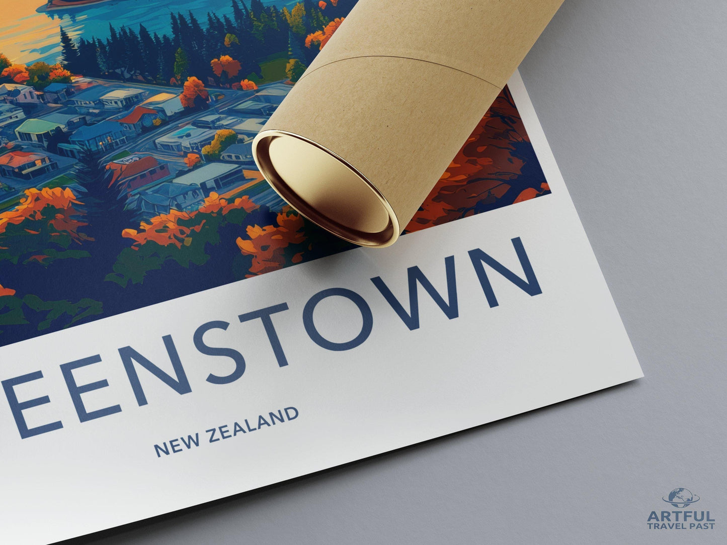 Queenstown Poster - New Zealand Wall Art