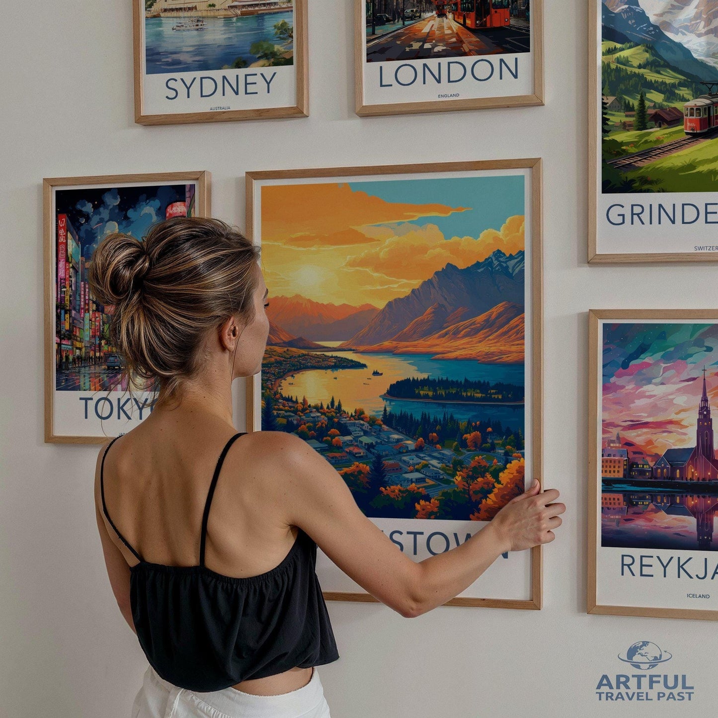 Queenstown Poster - New Zealand Wall Art