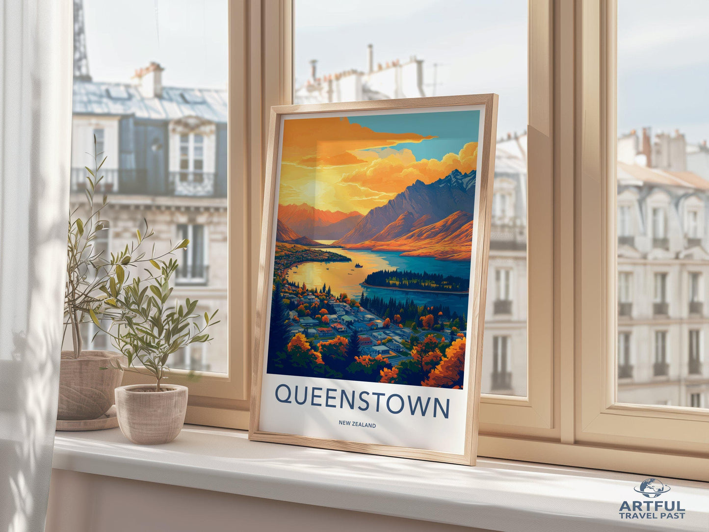Queenstown Poster - New Zealand Wall Art