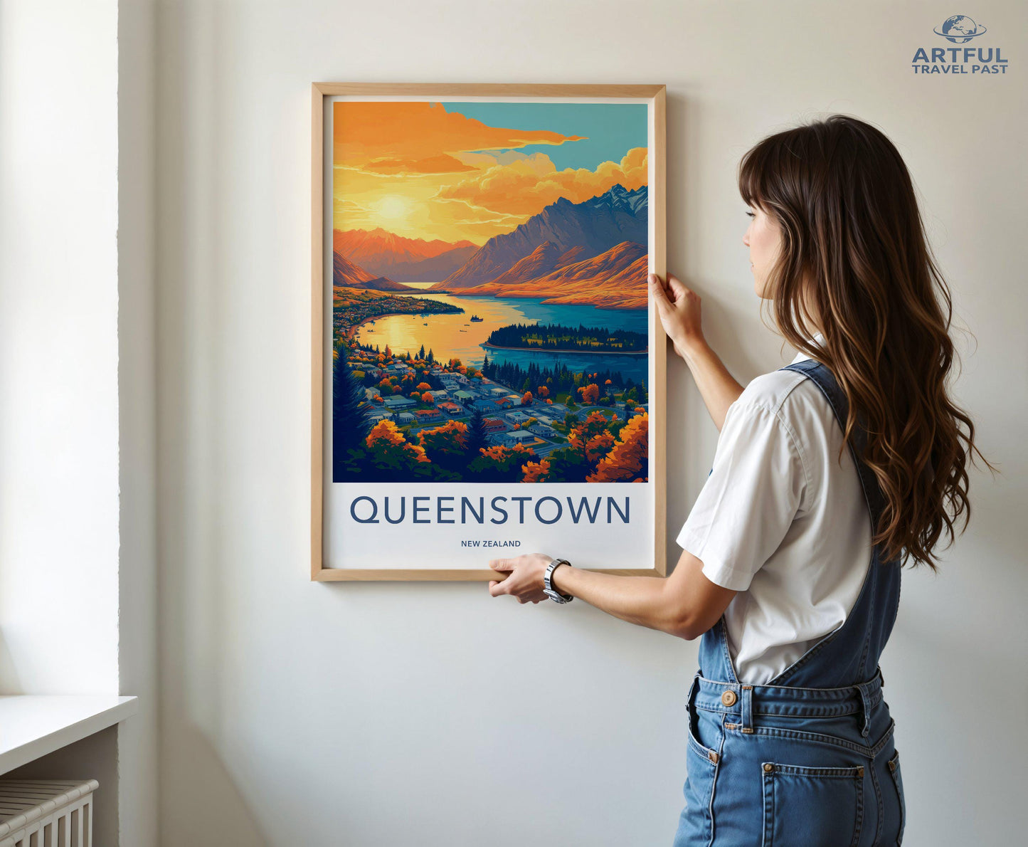 Queenstown Poster - New Zealand Wall Art