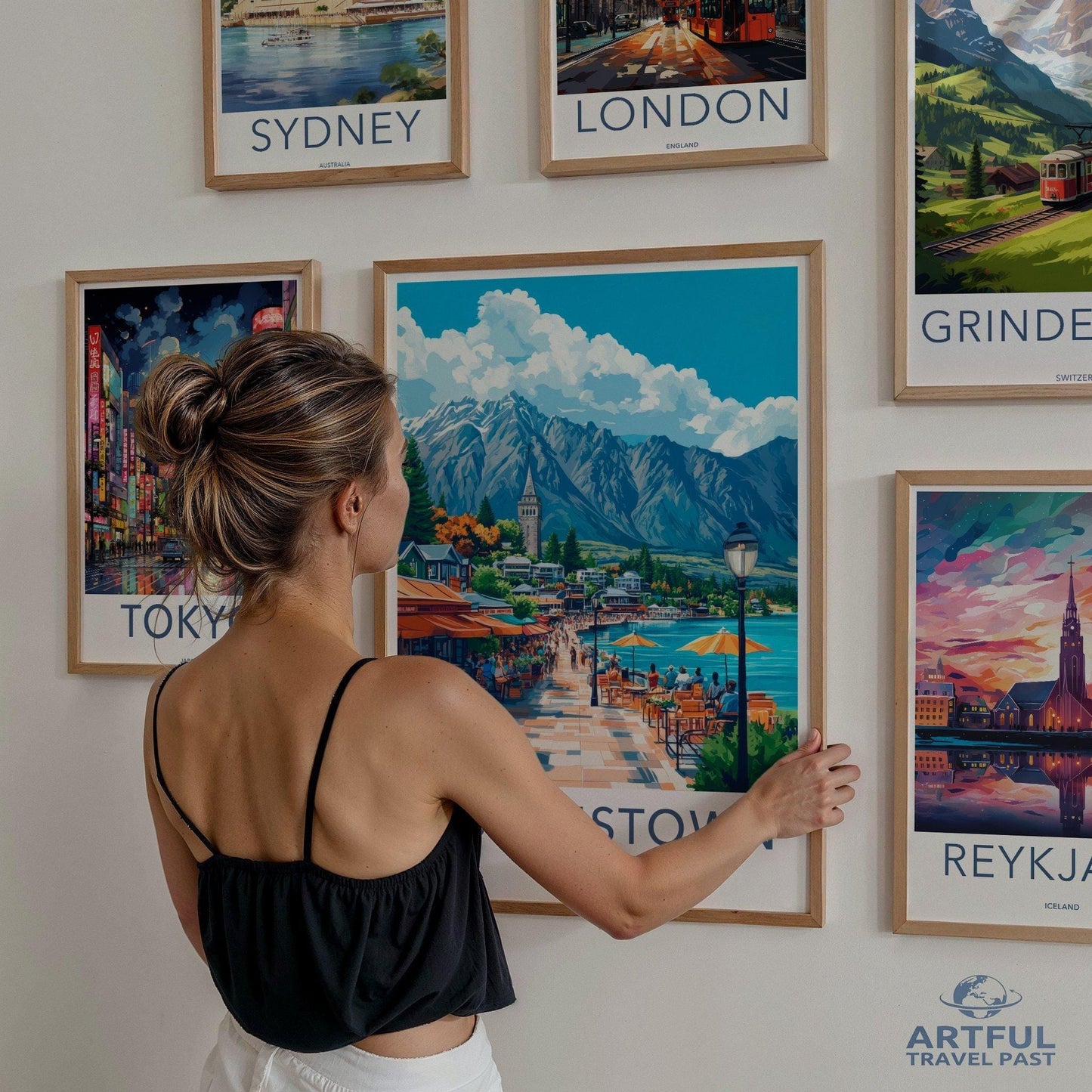 Queenstown Poster - New Zealand Wall Art