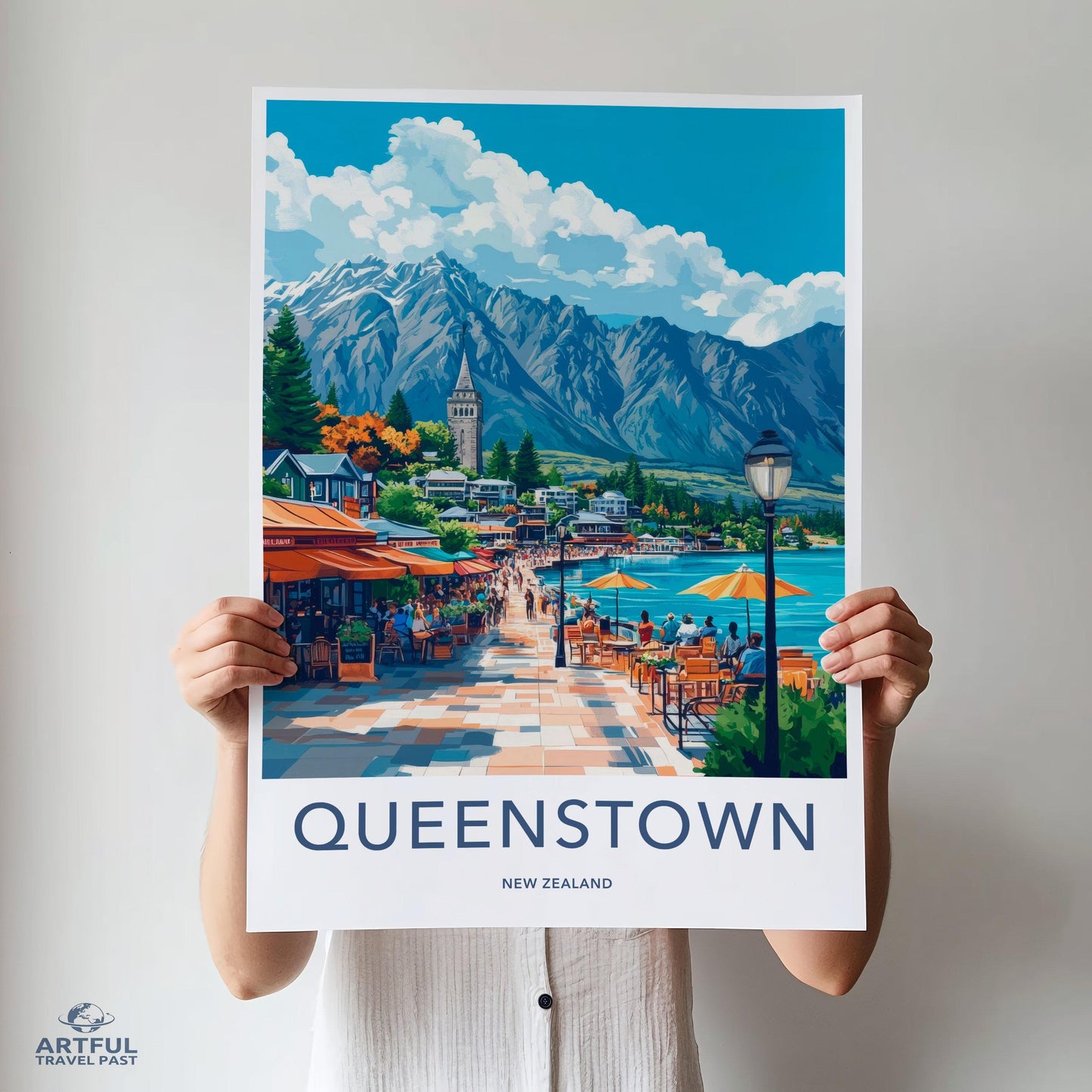 Queenstown Poster - New Zealand Wall Art