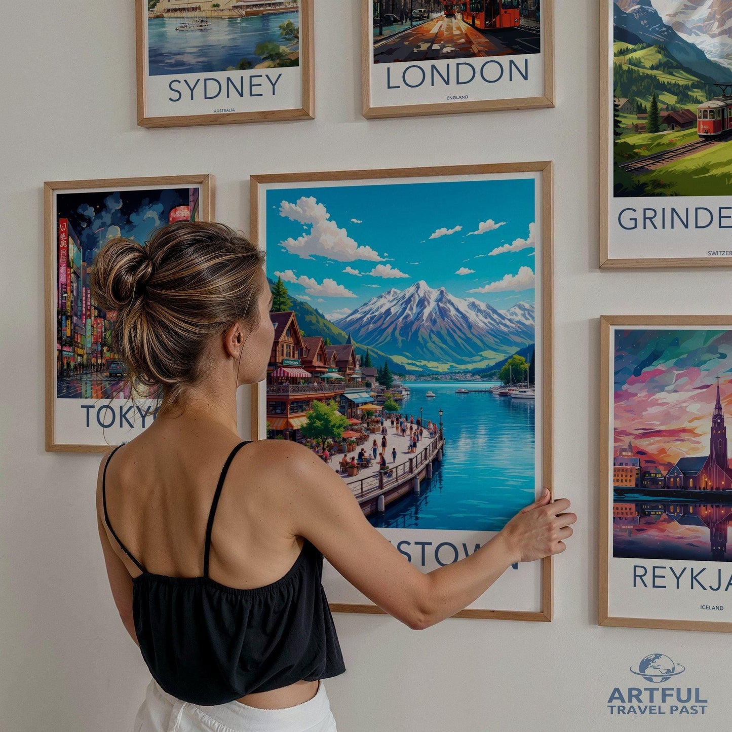 Queenstown Poster - New Zealand Wall Art