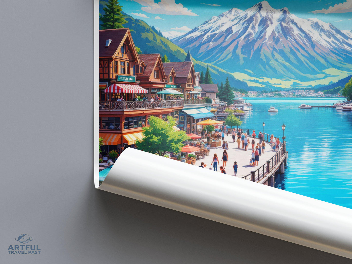 Queenstown Poster - New Zealand Wall Art