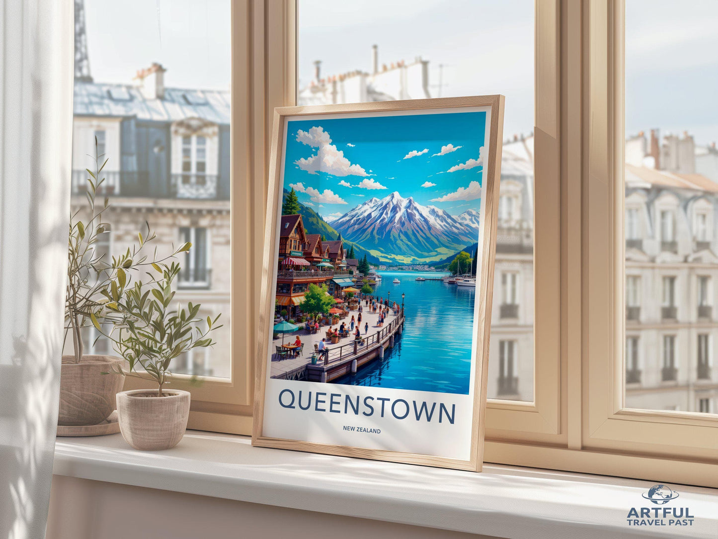 Queenstown Poster - New Zealand Wall Art