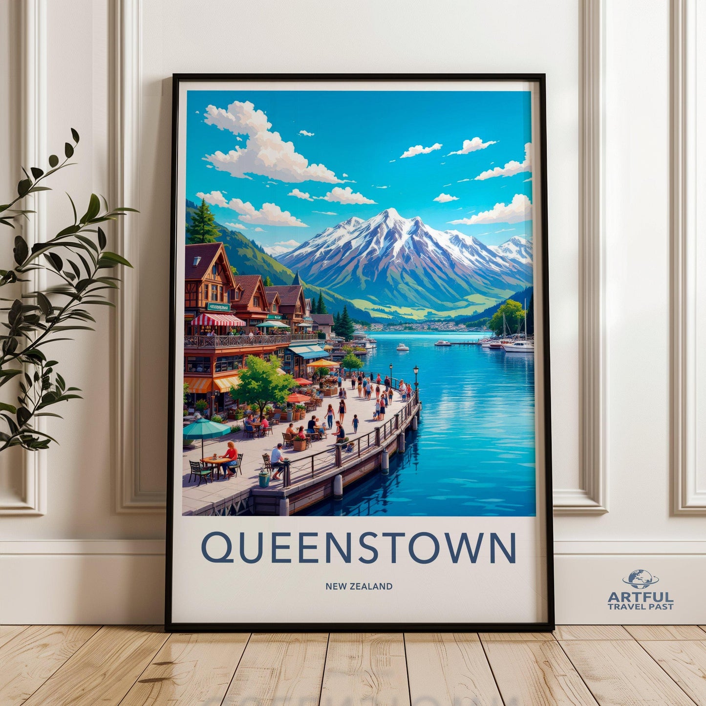 Queenstown Poster - New Zealand Wall Art