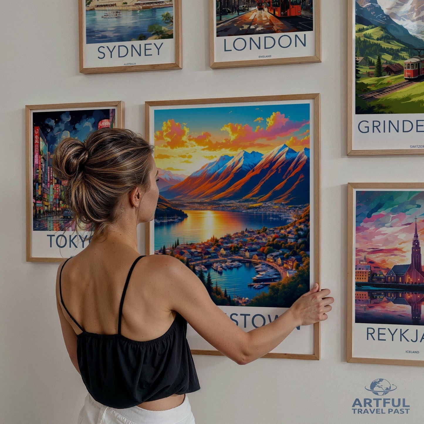 Queenstown Poster - New Zealand Wall Art