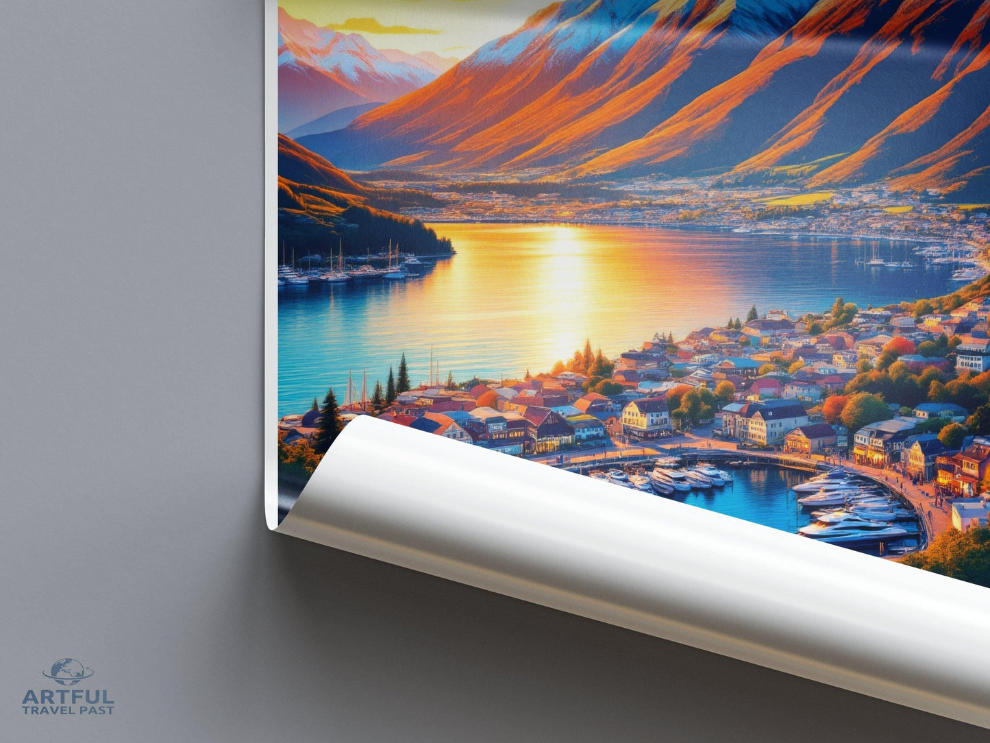 Queenstown Poster - New Zealand Wall Art