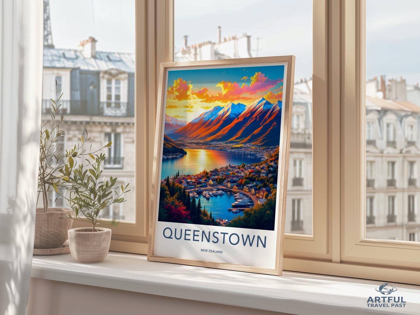Queenstown Poster - New Zealand Wall Art