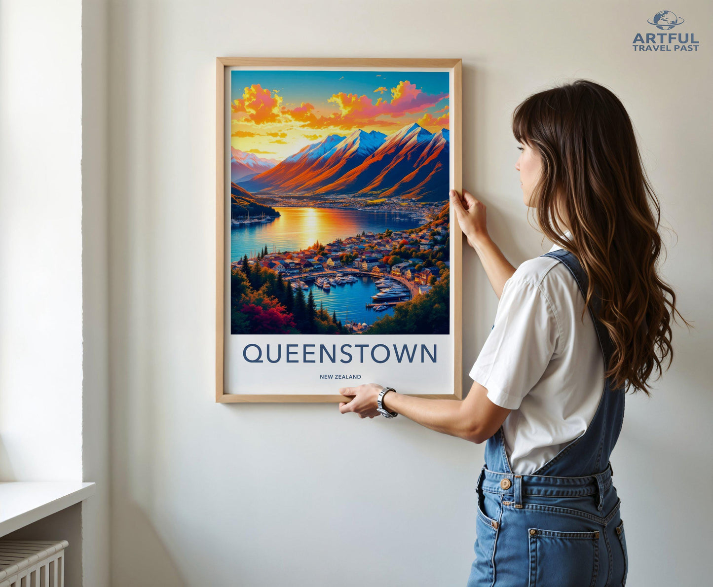 Queenstown Poster - New Zealand Wall Art