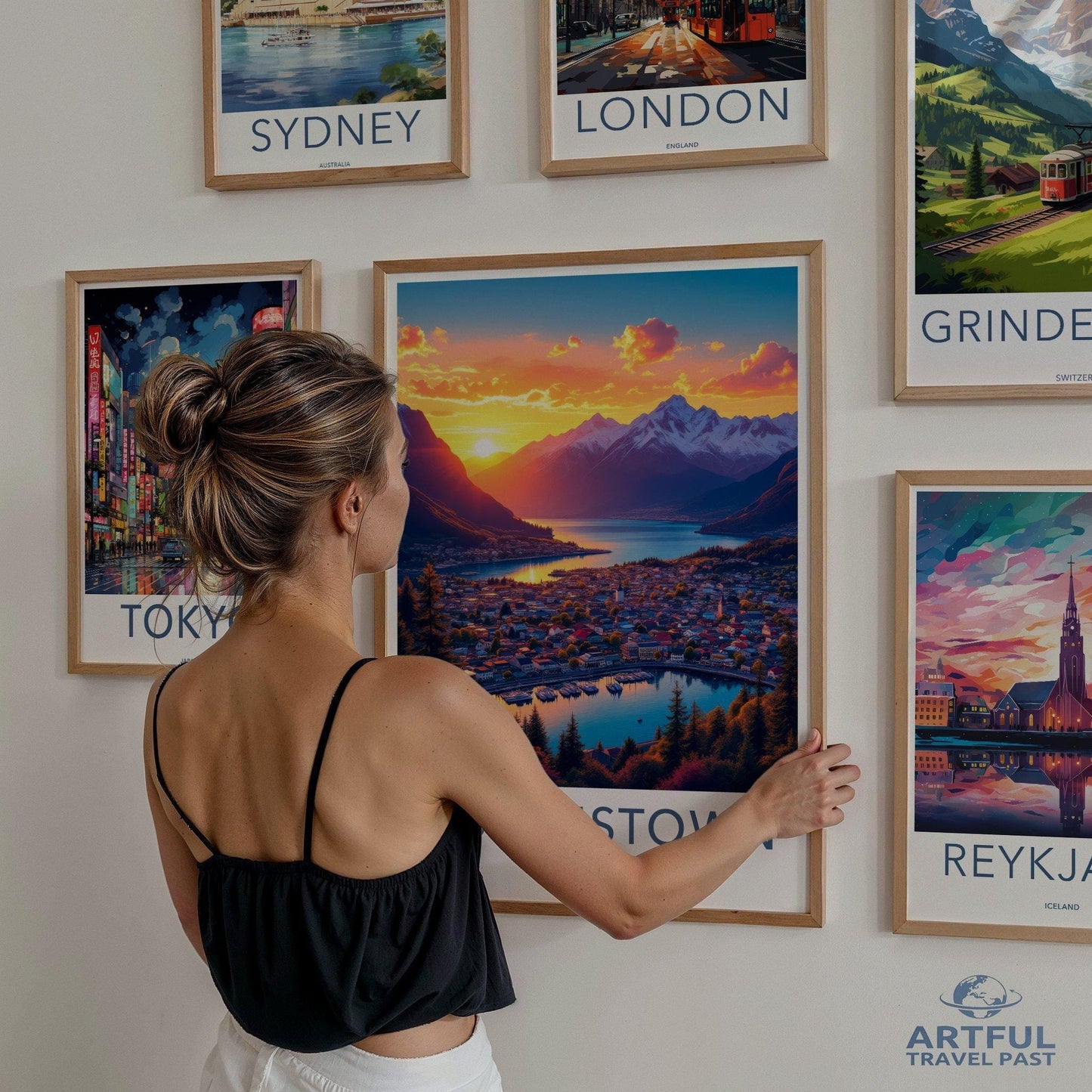 Queenstown Poster - New Zealand Wall Art