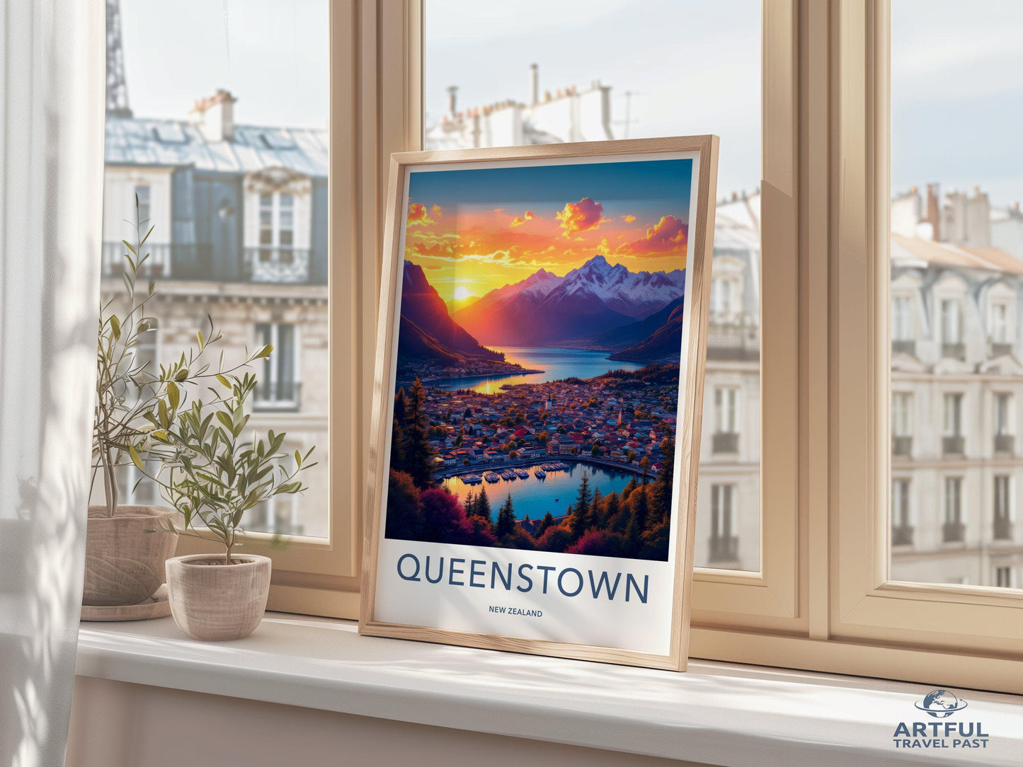 Queenstown Poster - New Zealand Wall Art