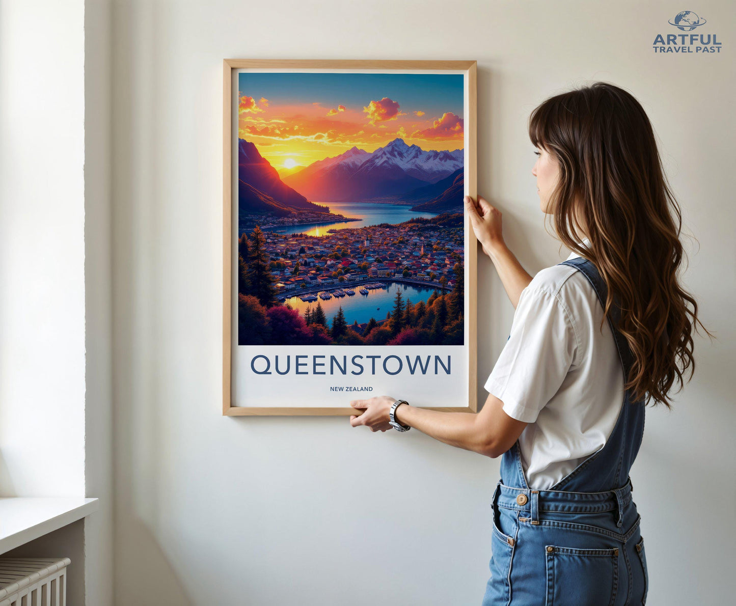 Queenstown Poster - New Zealand Wall Art