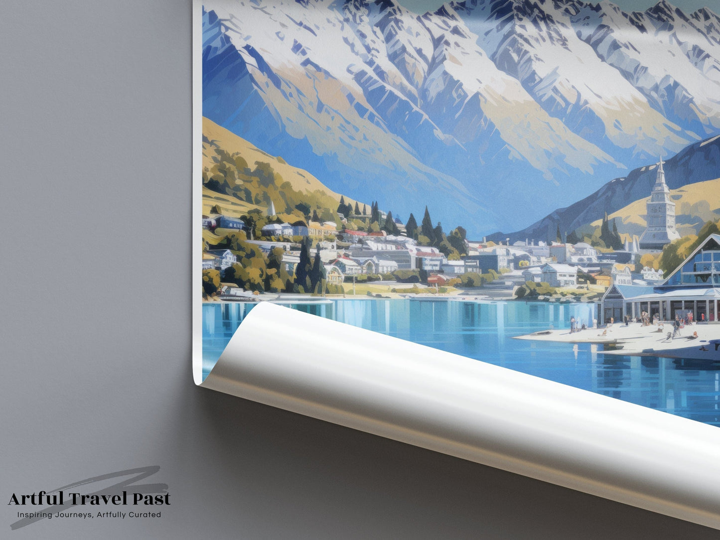 Queenstown Poster - New Zealand Wall Art