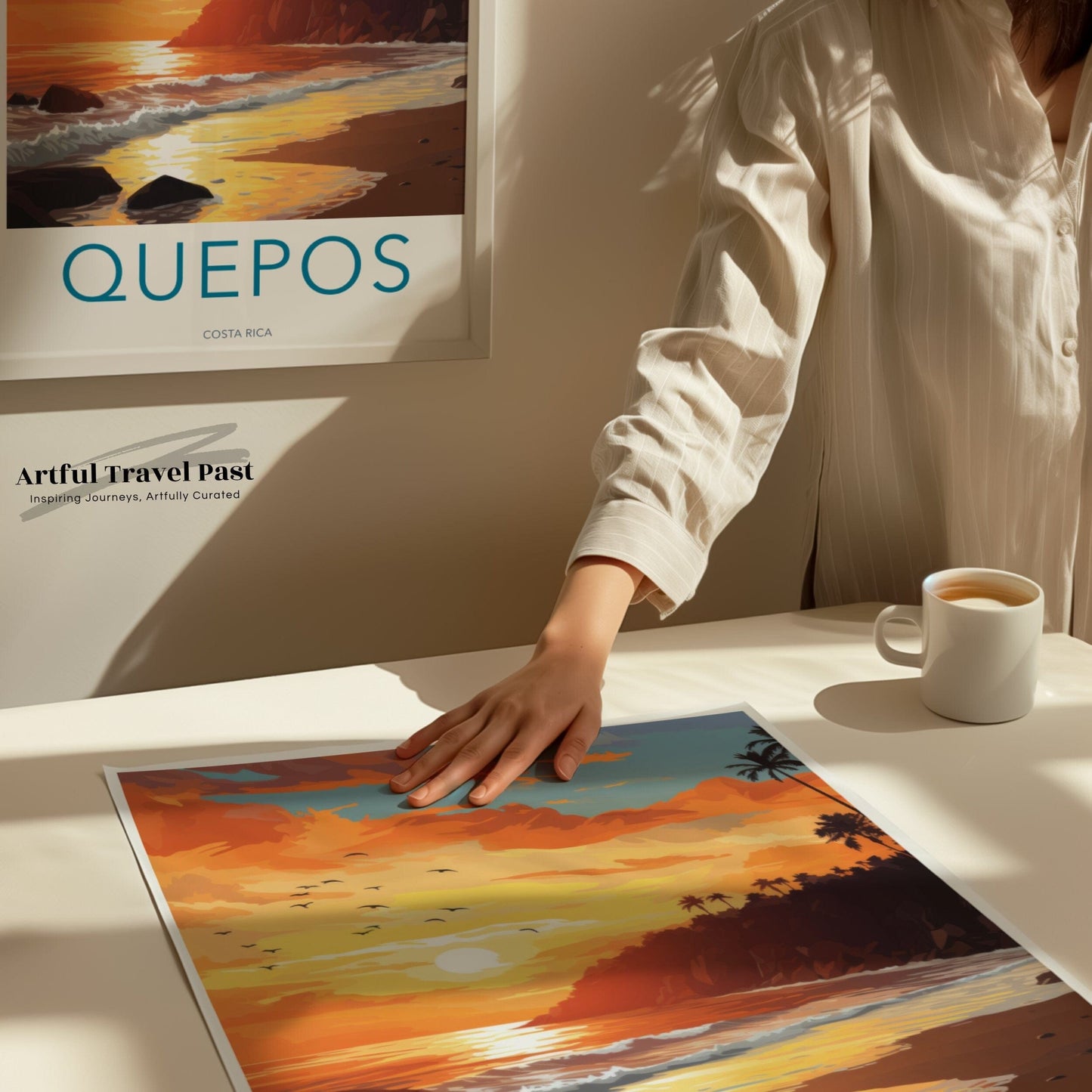 Quepos Poster | Caribbean Wall Art