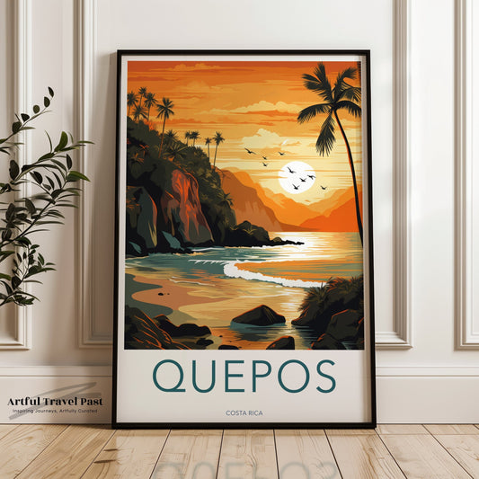 Quepos Poster - Costa Rica Wall Art