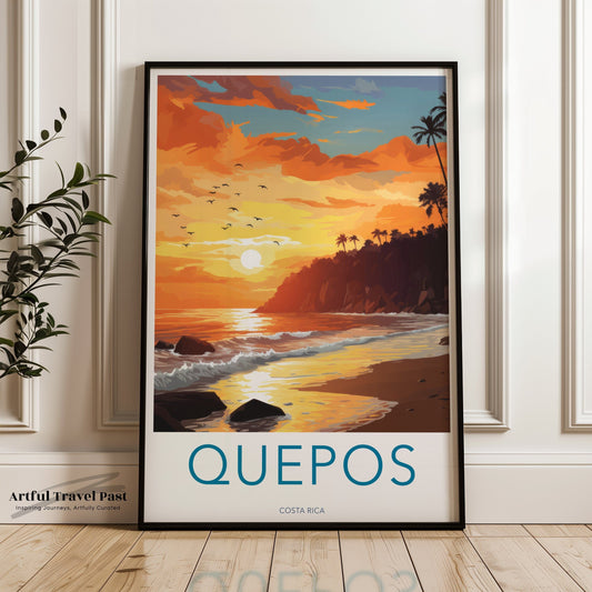 Quepos Poster - Costa Rico Wall Art