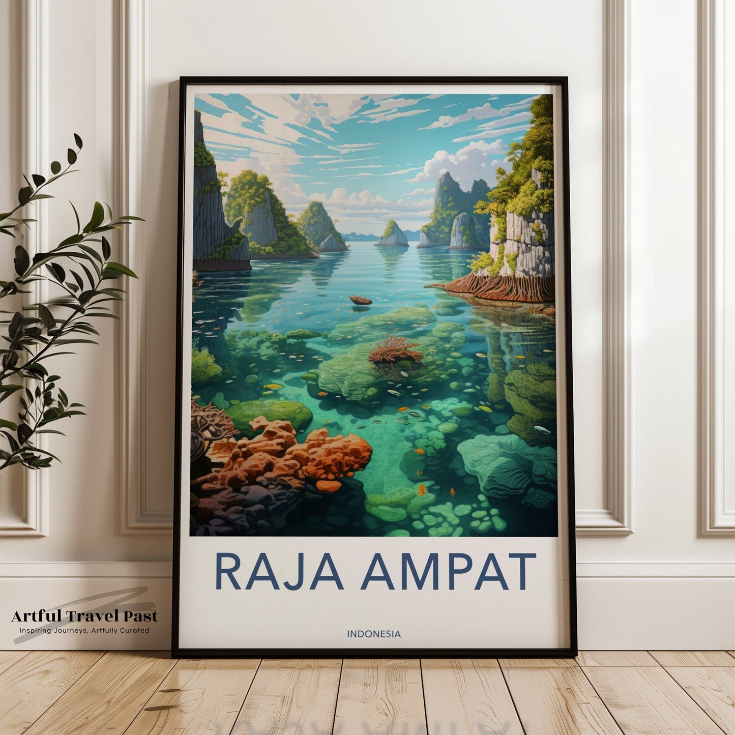 Raja Ampat Poster - Indonesia Wall Art