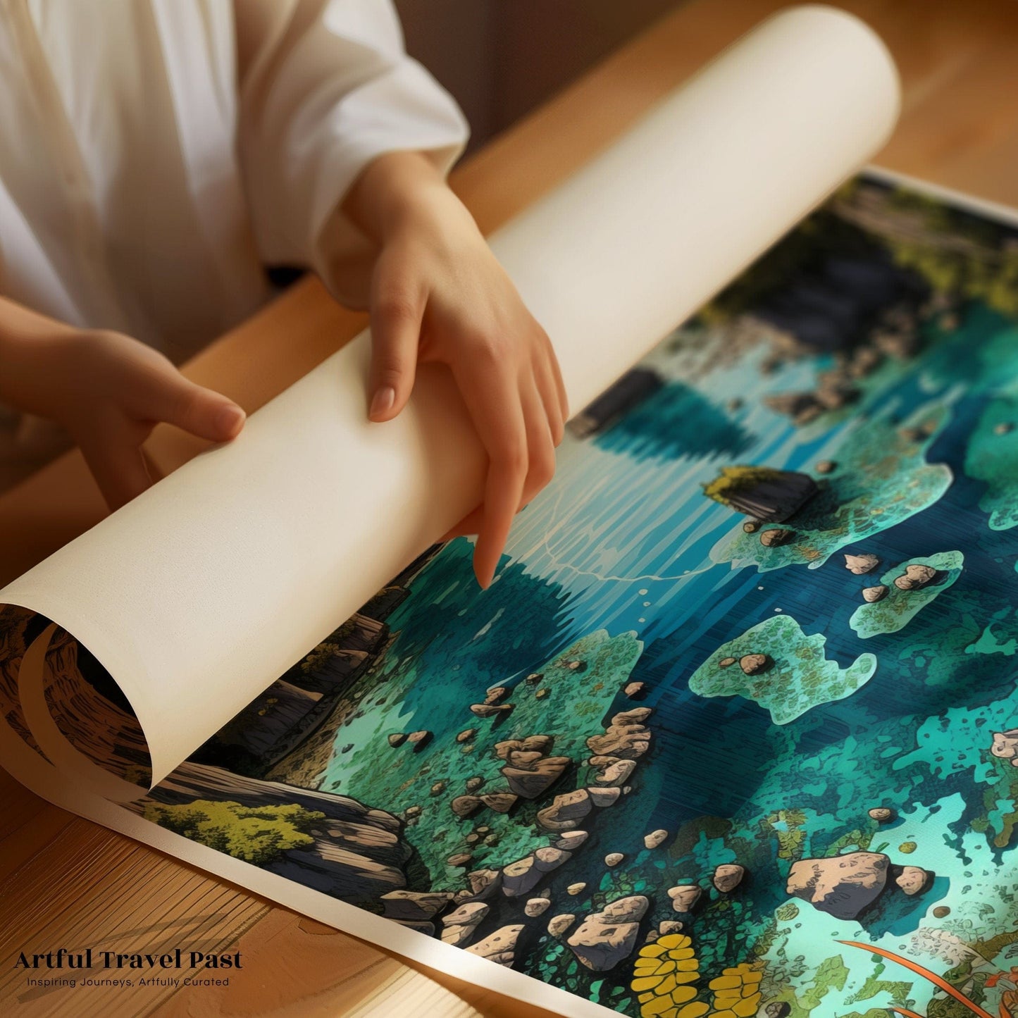 Raja Ampat Poster | Indonesia Wall Art | Asia Decor