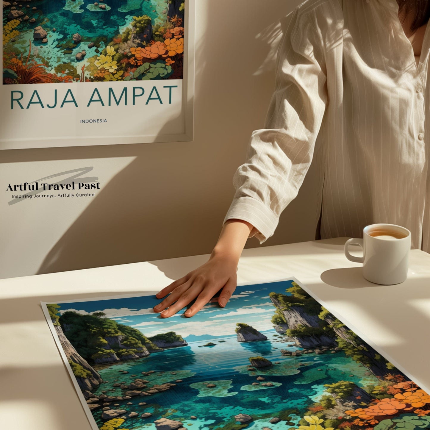 Raja Ampat Poster | Indonesia Wall Art | Asia Decor