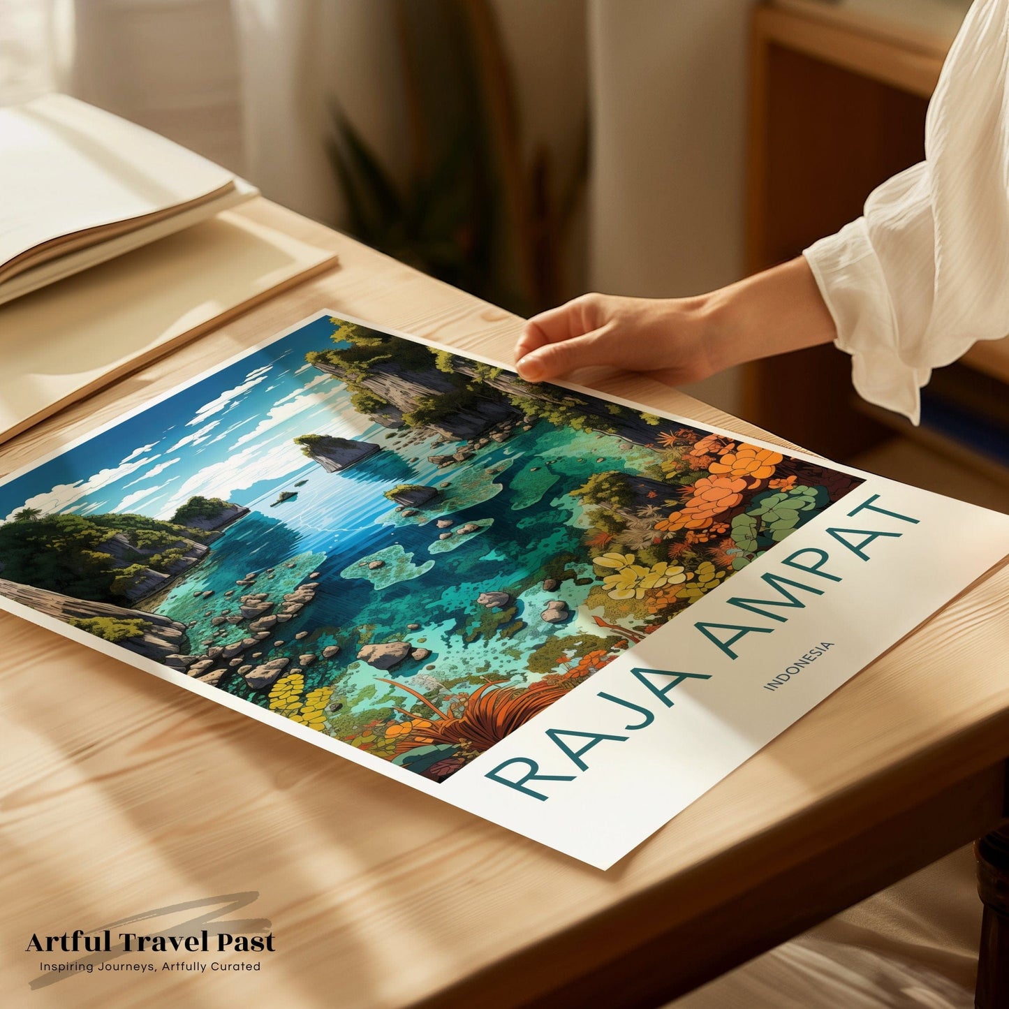 Raja Ampat Poster | Indonesia Wall Art | Asia Decor