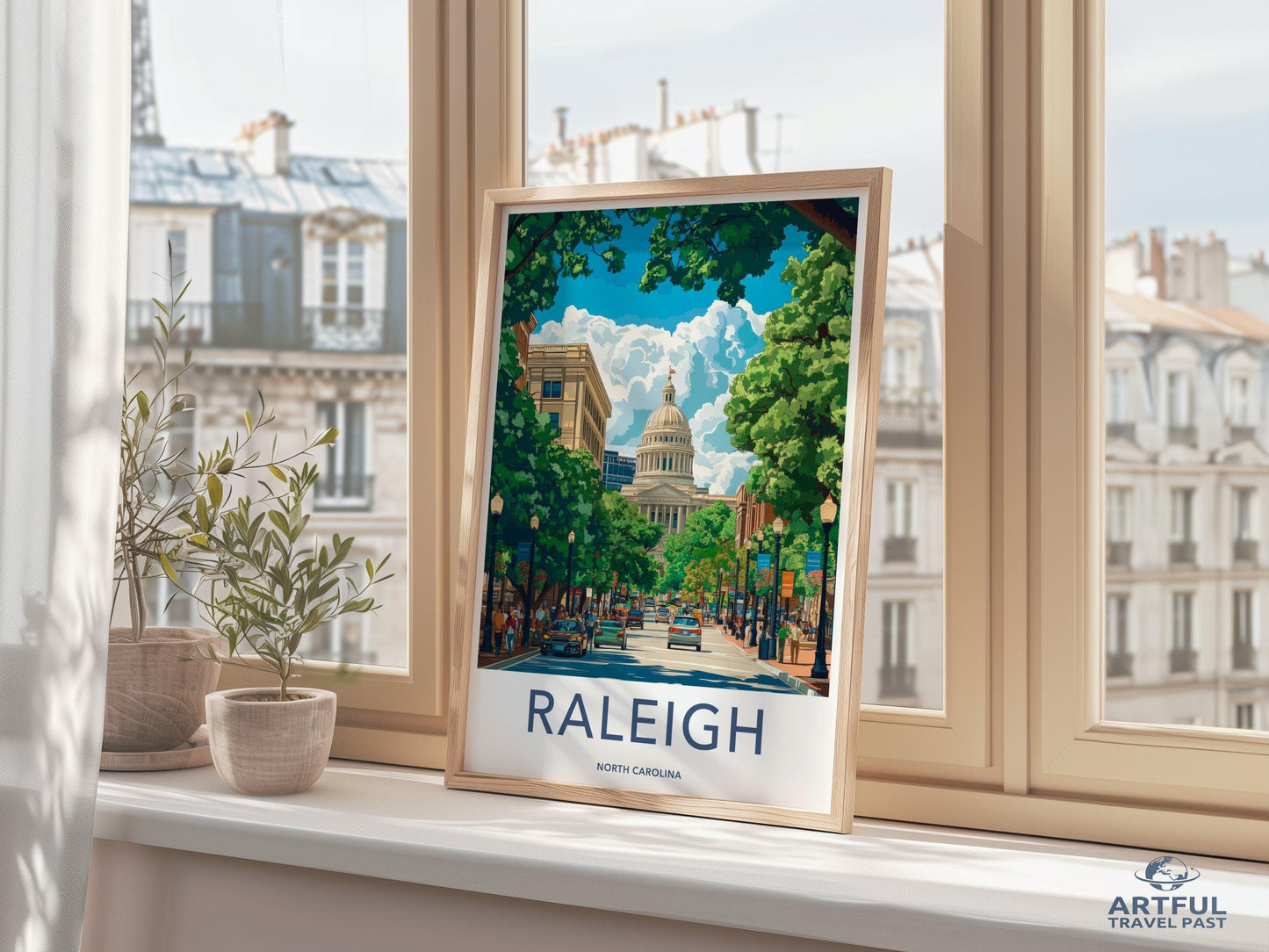 Raleigh Poster - NC Wall Art