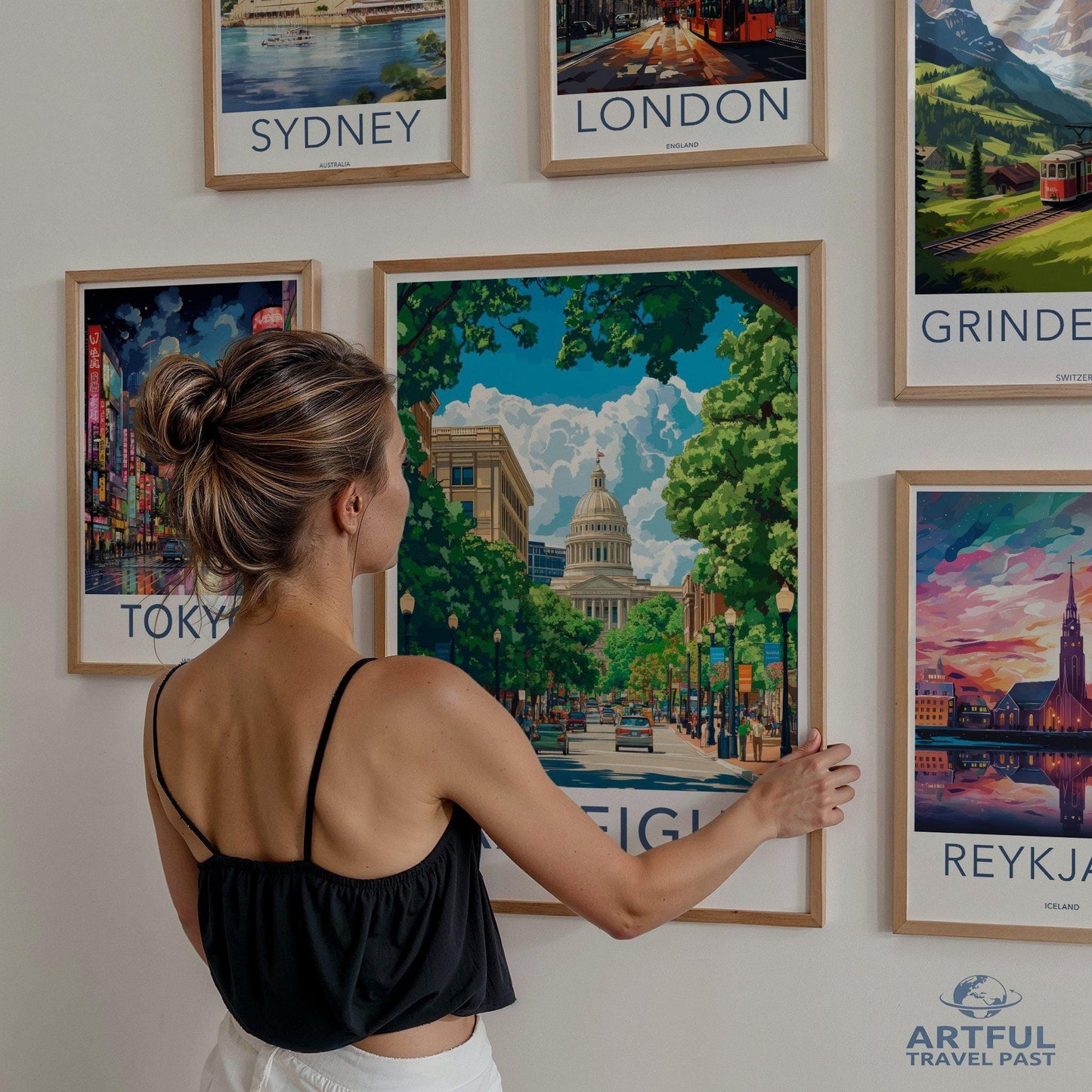 Raleigh Poster - NC Wall Art