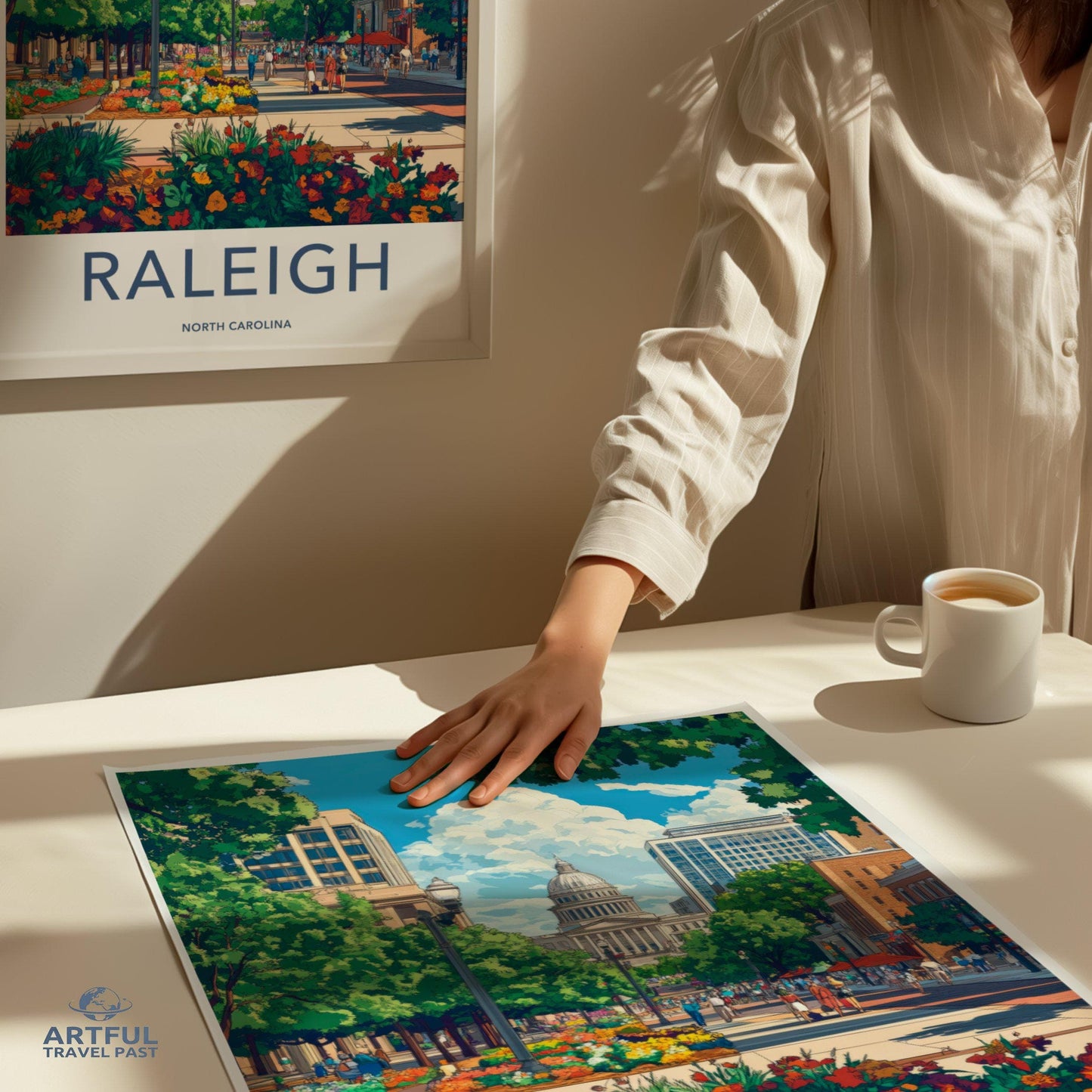 Raleigh Poster - North Carolina Wall Art