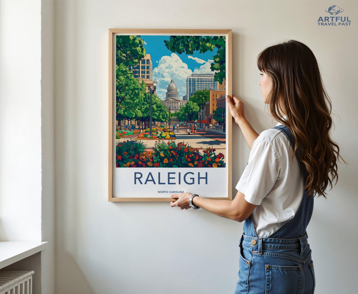 Raleigh Poster - North Carolina Wall Art