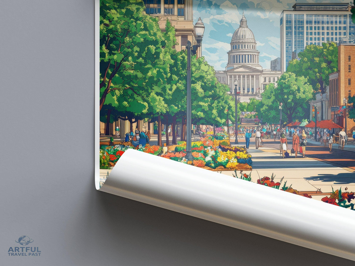 Raleigh Poster - North Carolina Wall Art