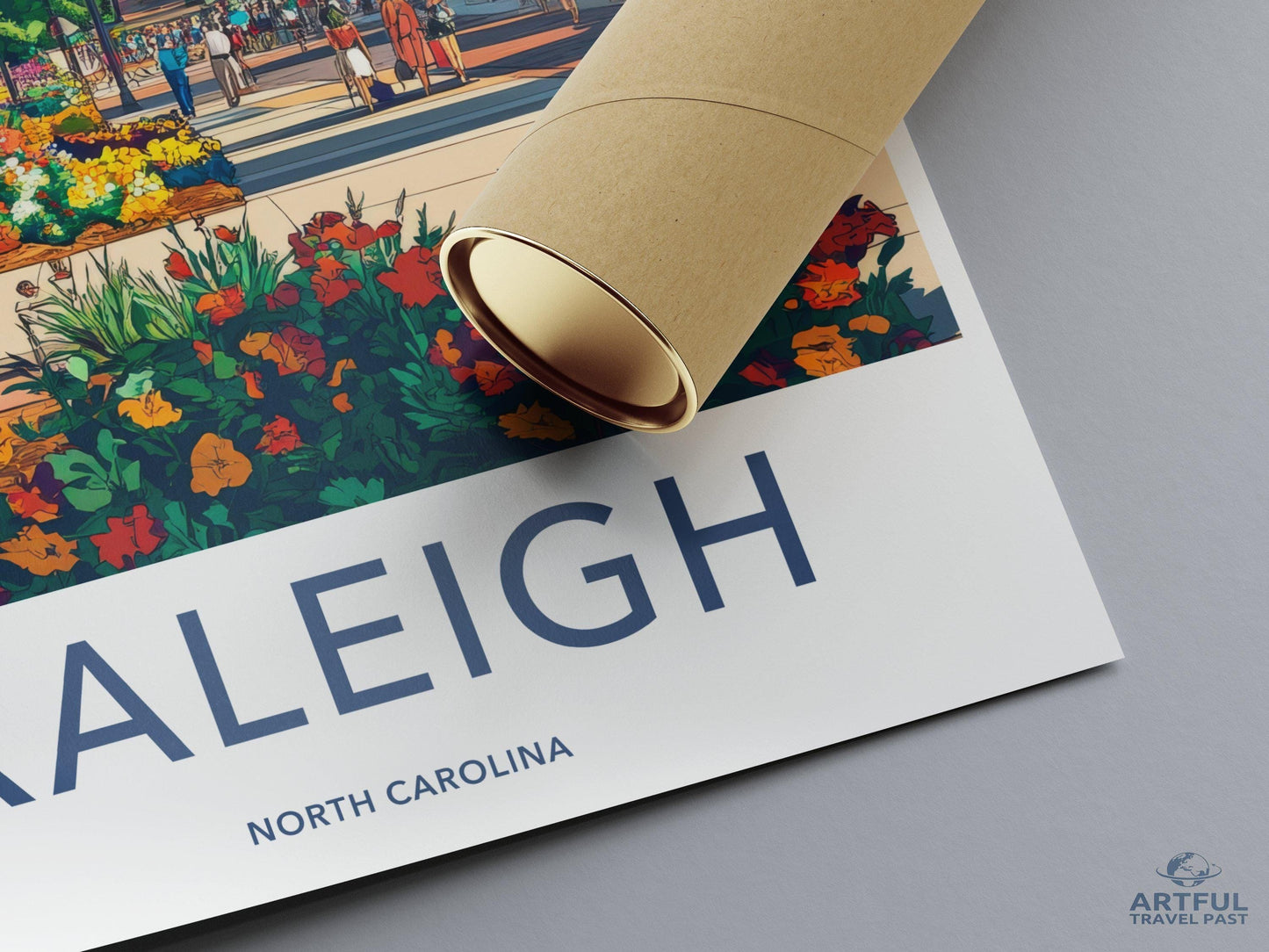 Raleigh Poster - North Carolina Wall Art
