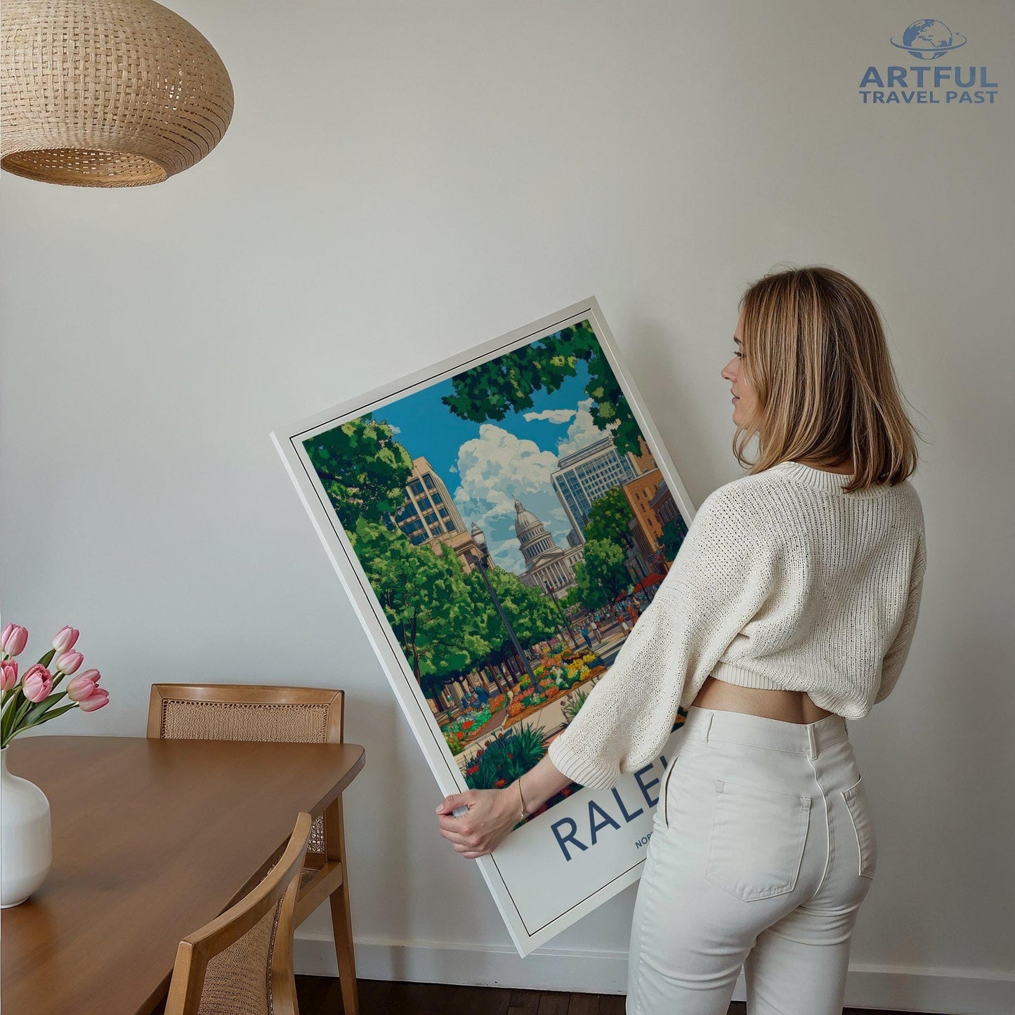 Raleigh Poster - North Carolina Wall Art
