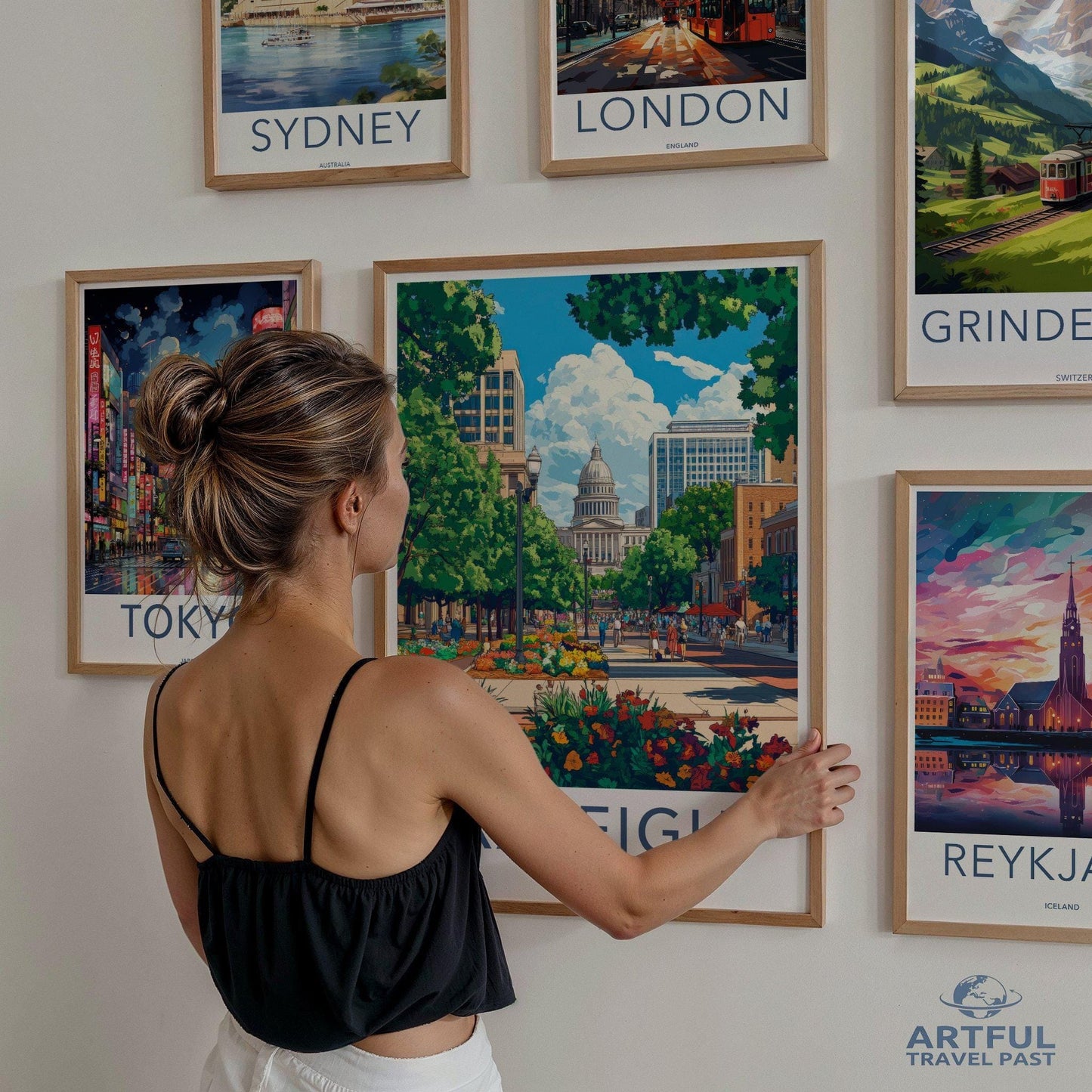 Raleigh Poster - North Carolina Wall Art