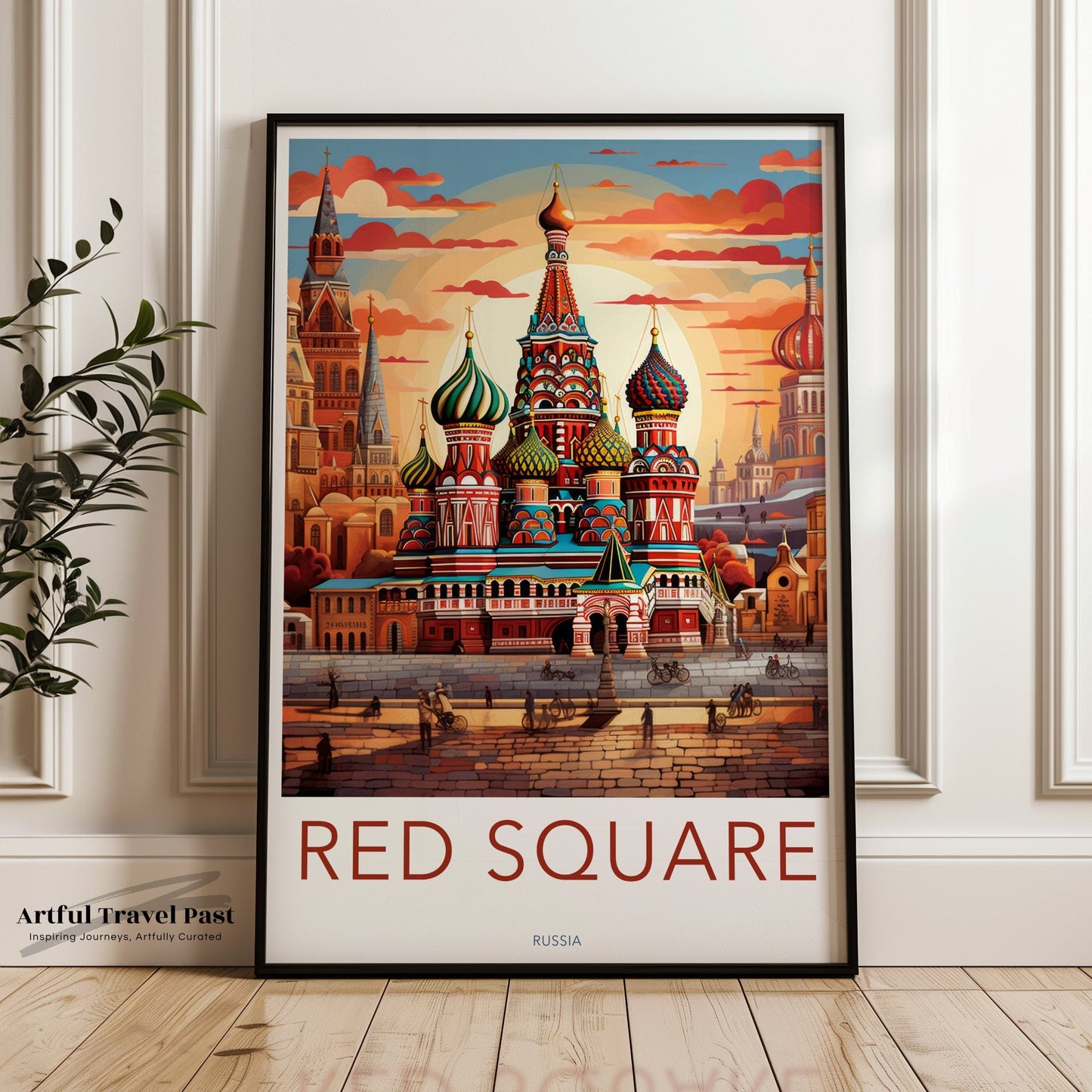 Red Square Poster | Russia Wall Art | Eastern Europe Artwork